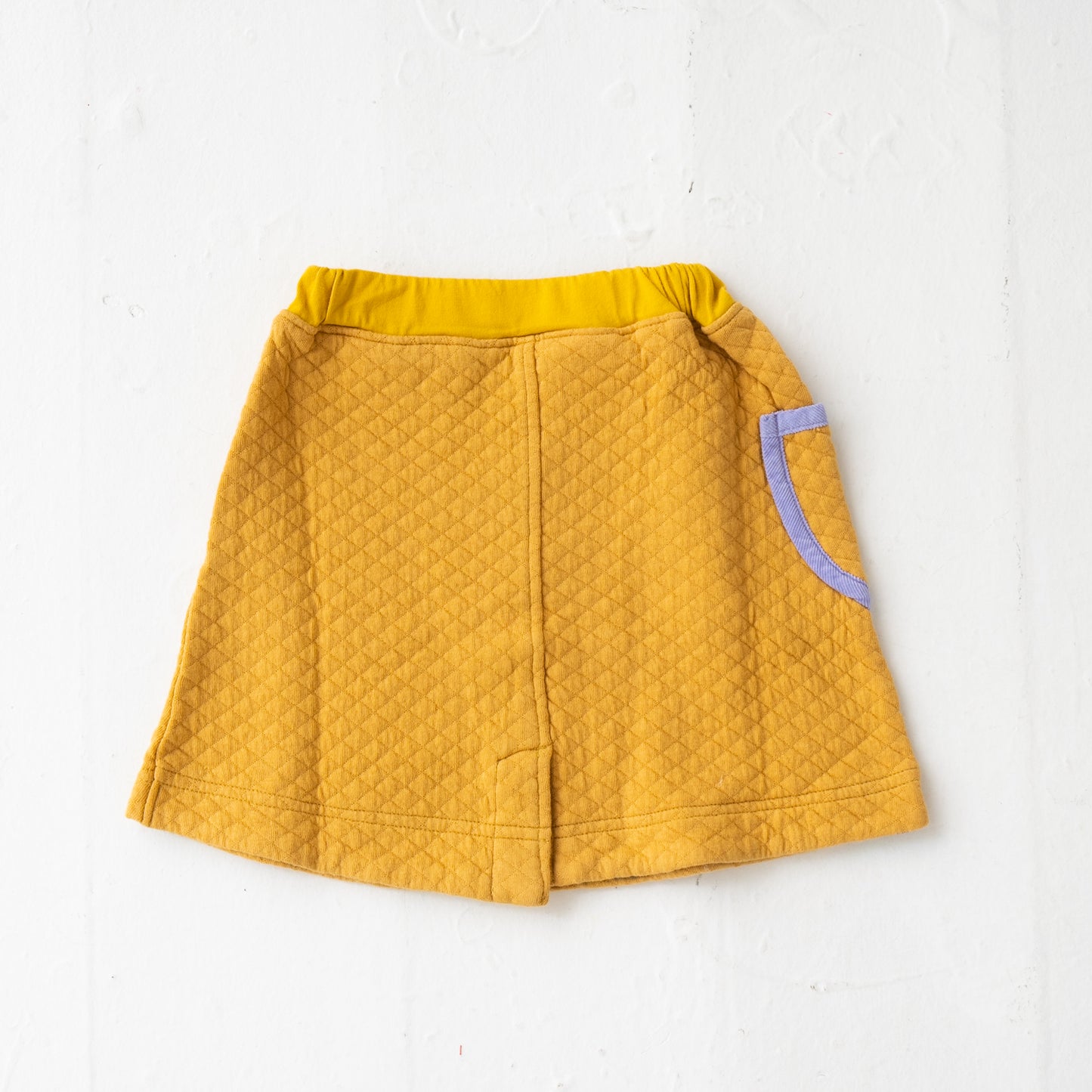 ニットキルトスカート YELLOW