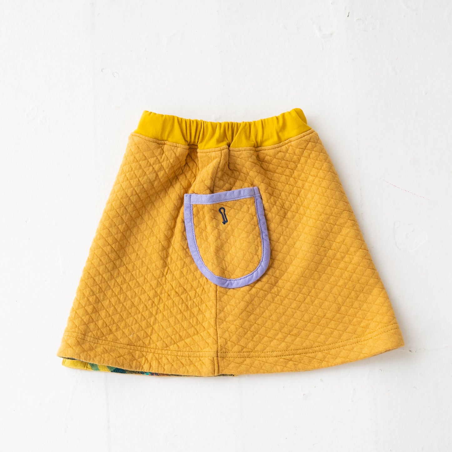 ニットキルトスカート YELLOW