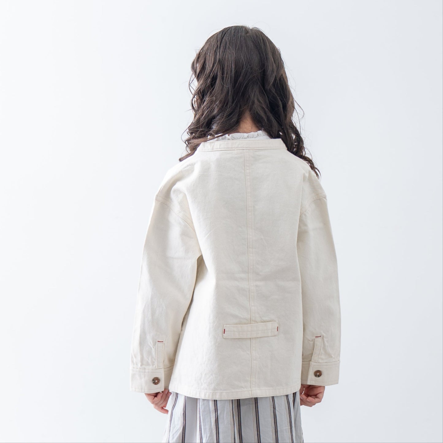 デニムオーバーサイズジャケット IVORY