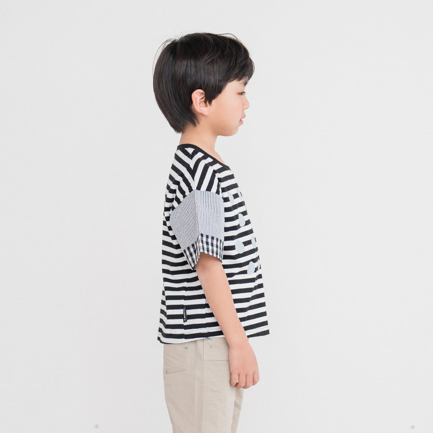 胸ポケットワイドTシャツ BORDER