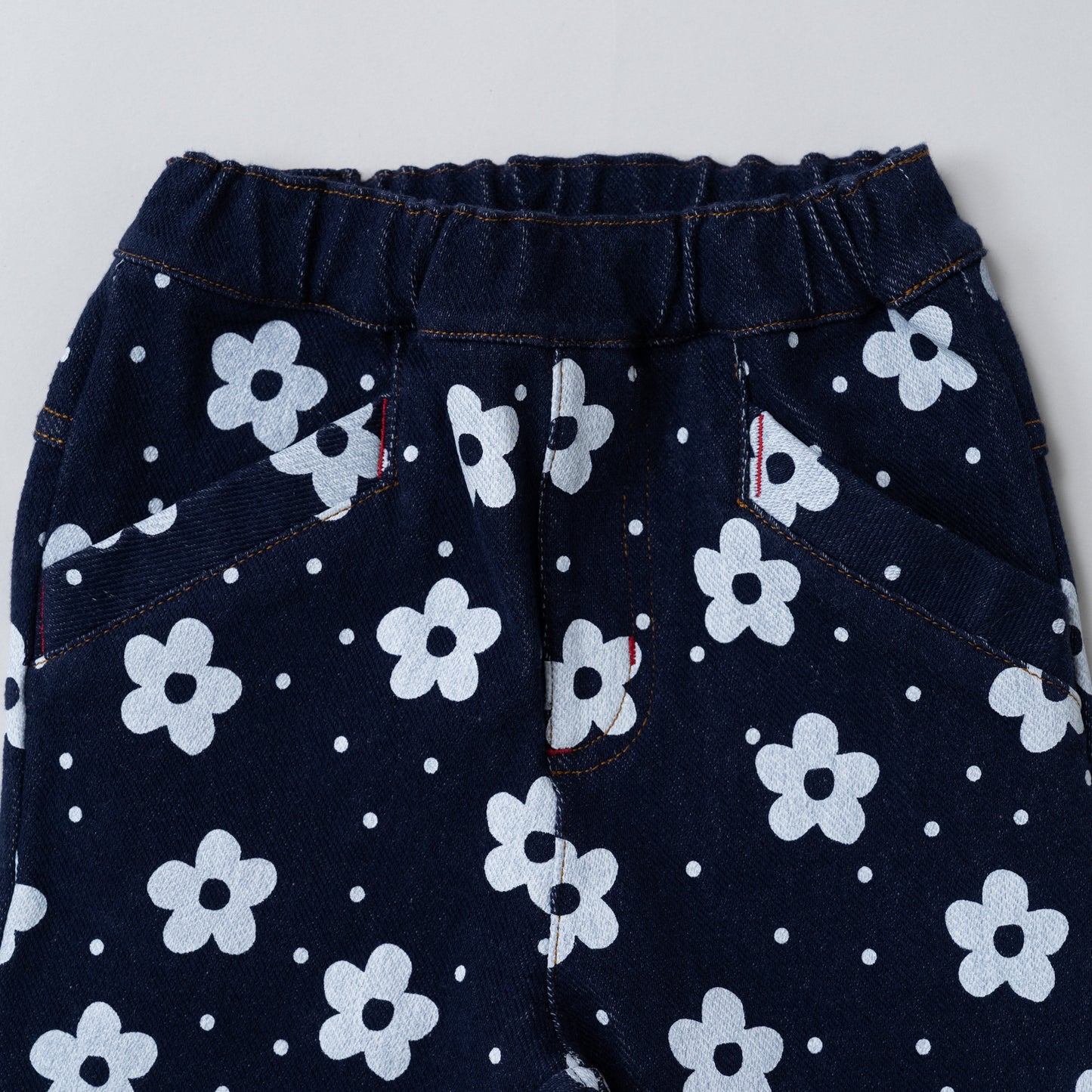 ニットデニムパンツ PRINT