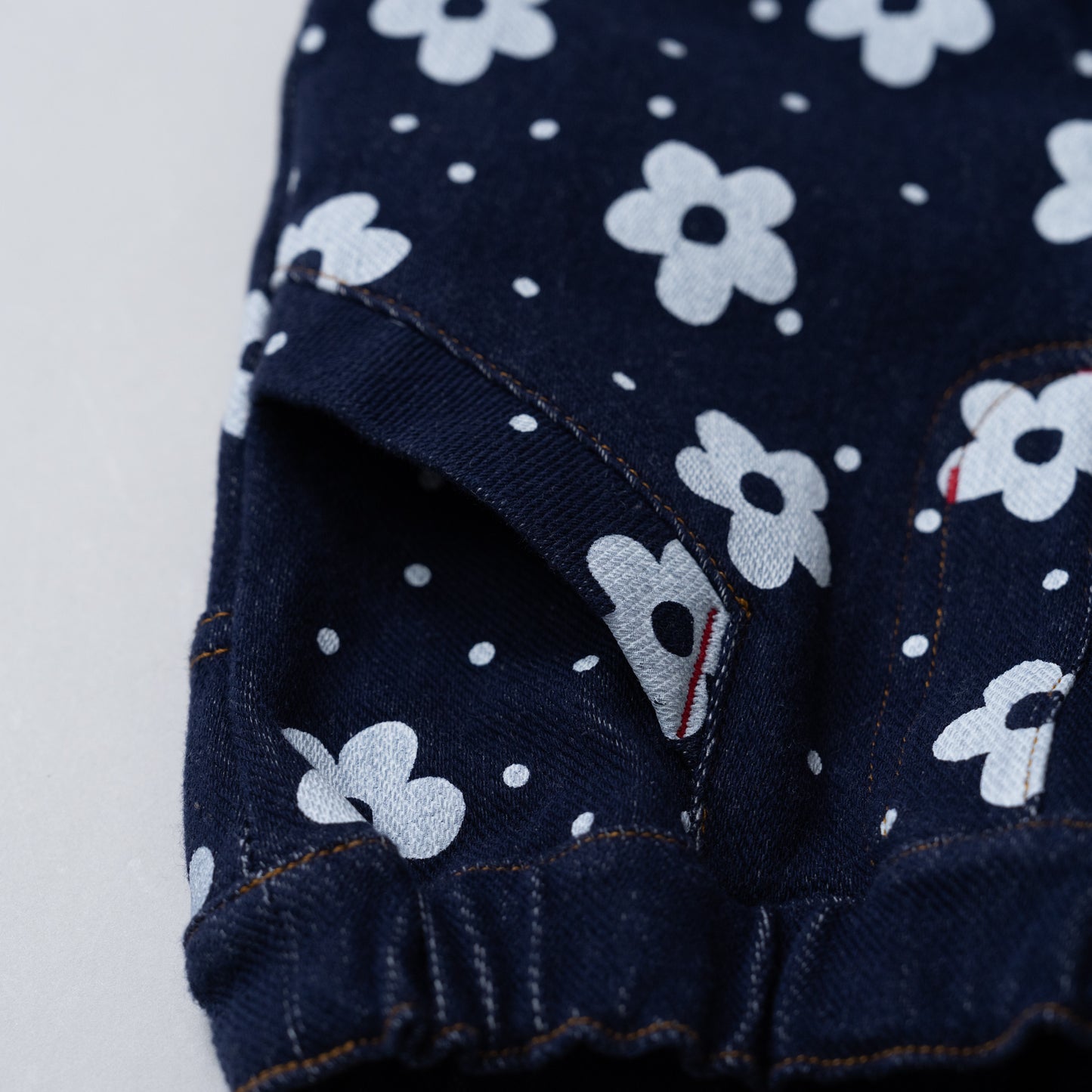 ニットデニムパンツ PRINT