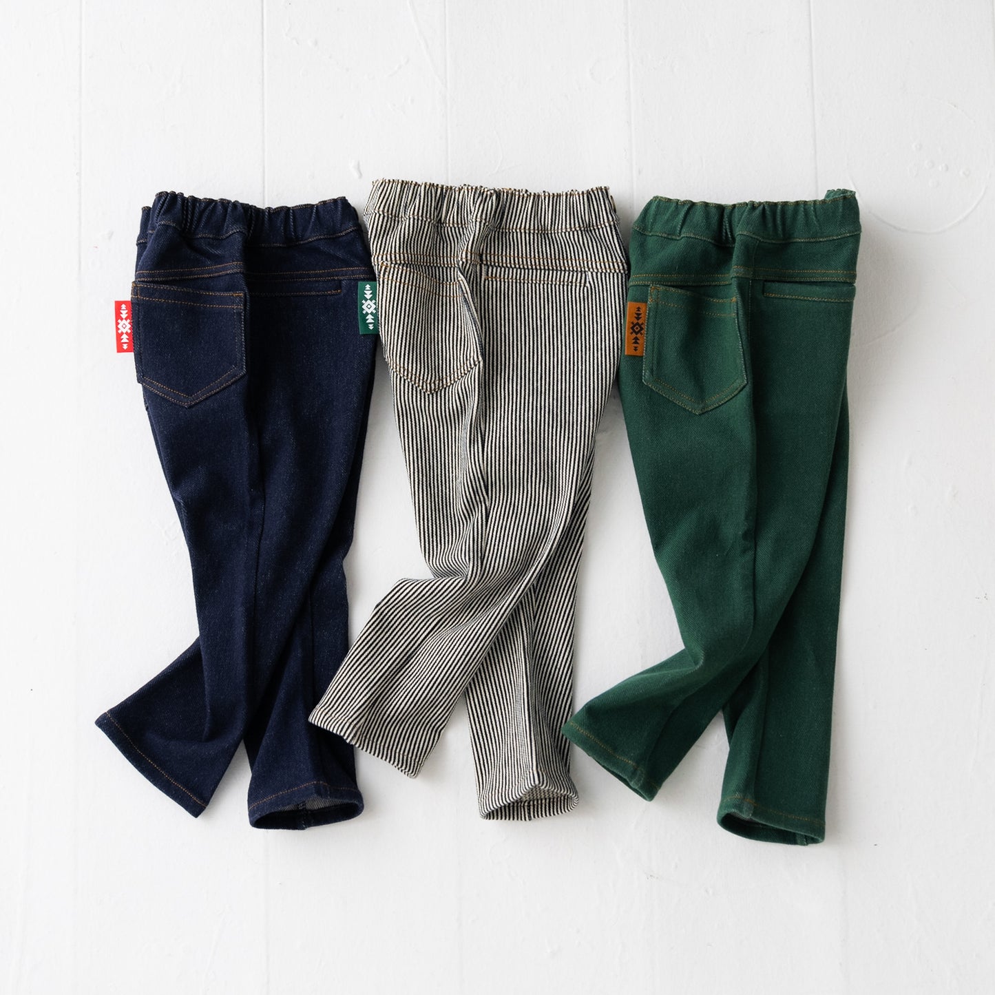 ニットデニムパンツ GREEN
