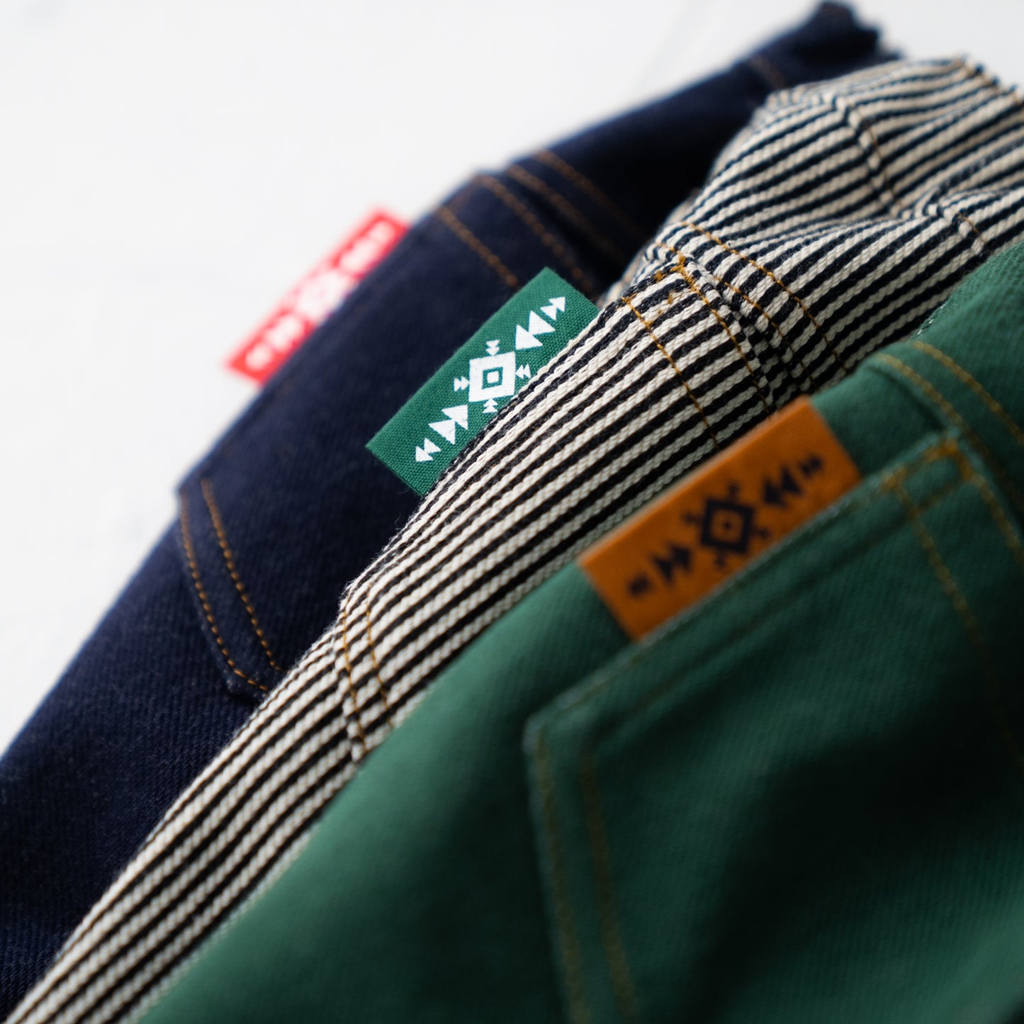 ニットデニムパンツ GREEN