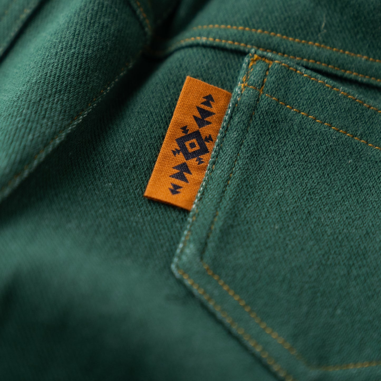 ニットデニムパンツ GREEN