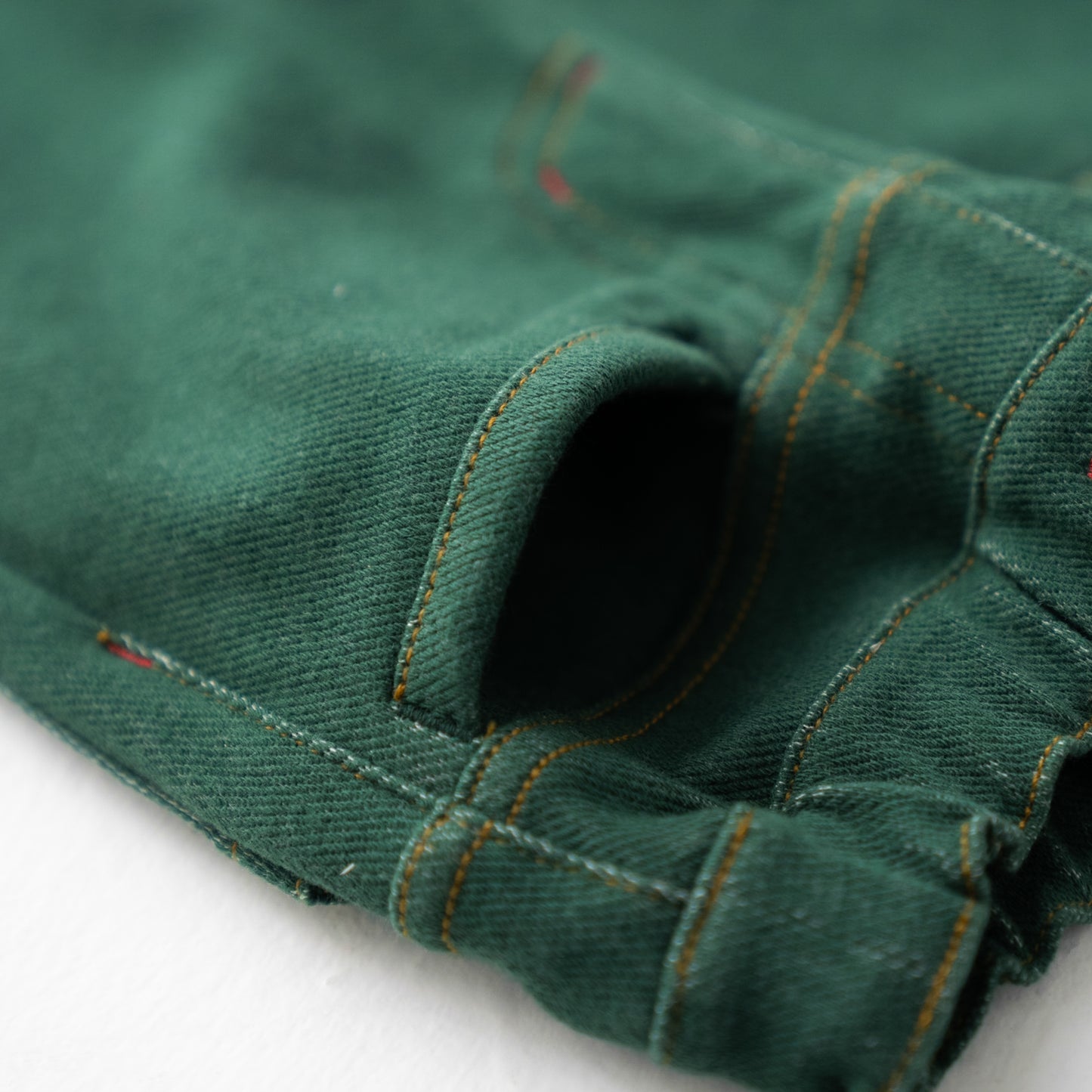 ニットデニムパンツ GREEN