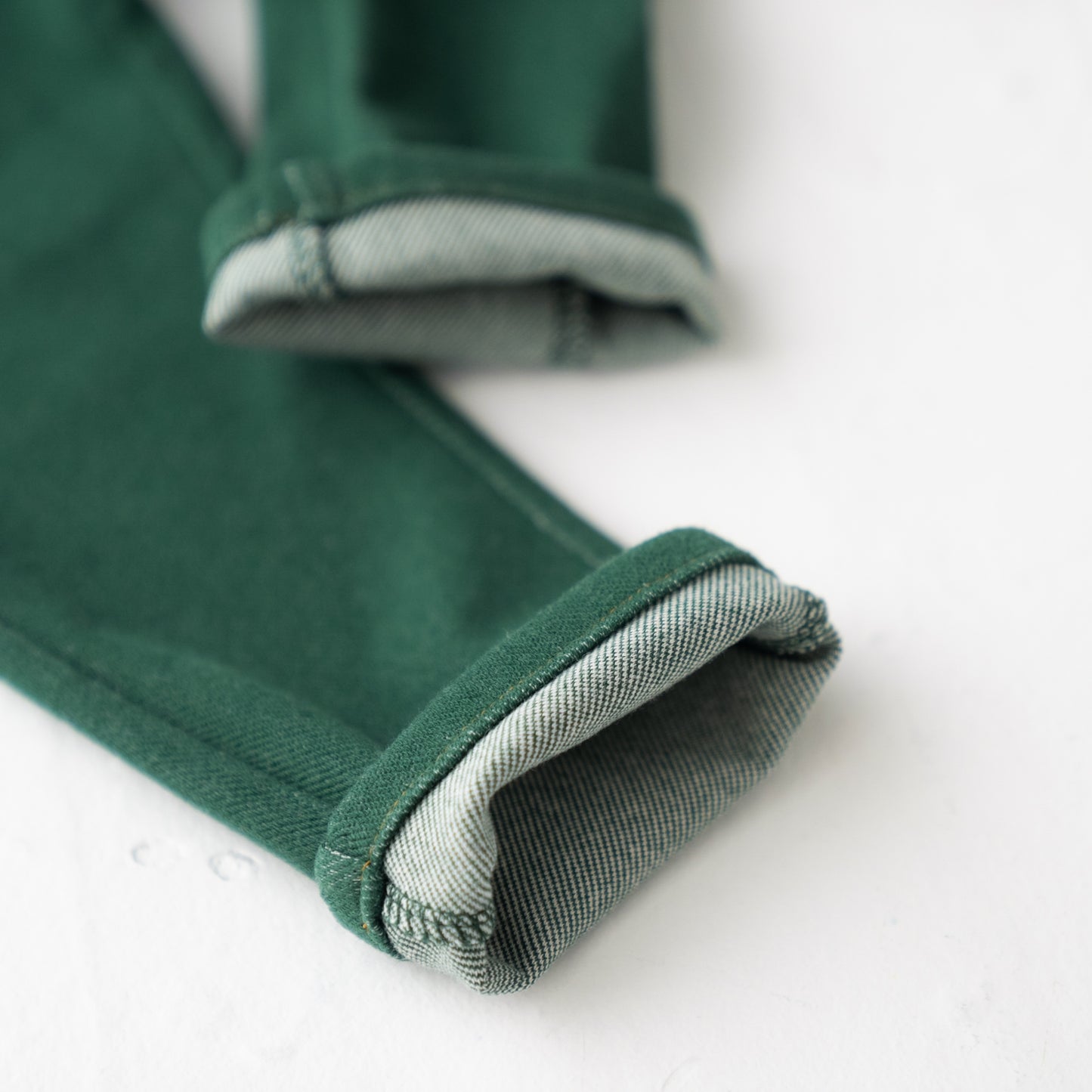 ニットデニムパンツ GREEN
