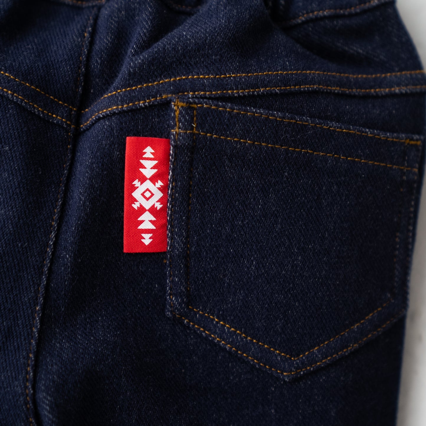 ニットデニムパンツ NAVY