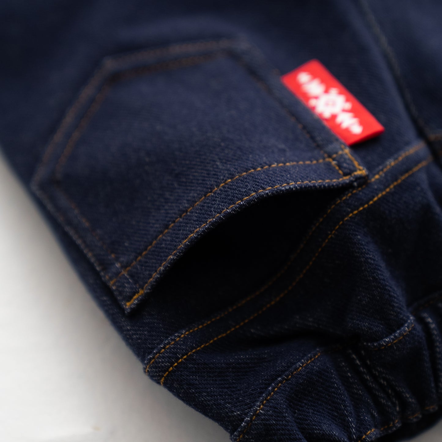 ニットデニムパンツ NAVY