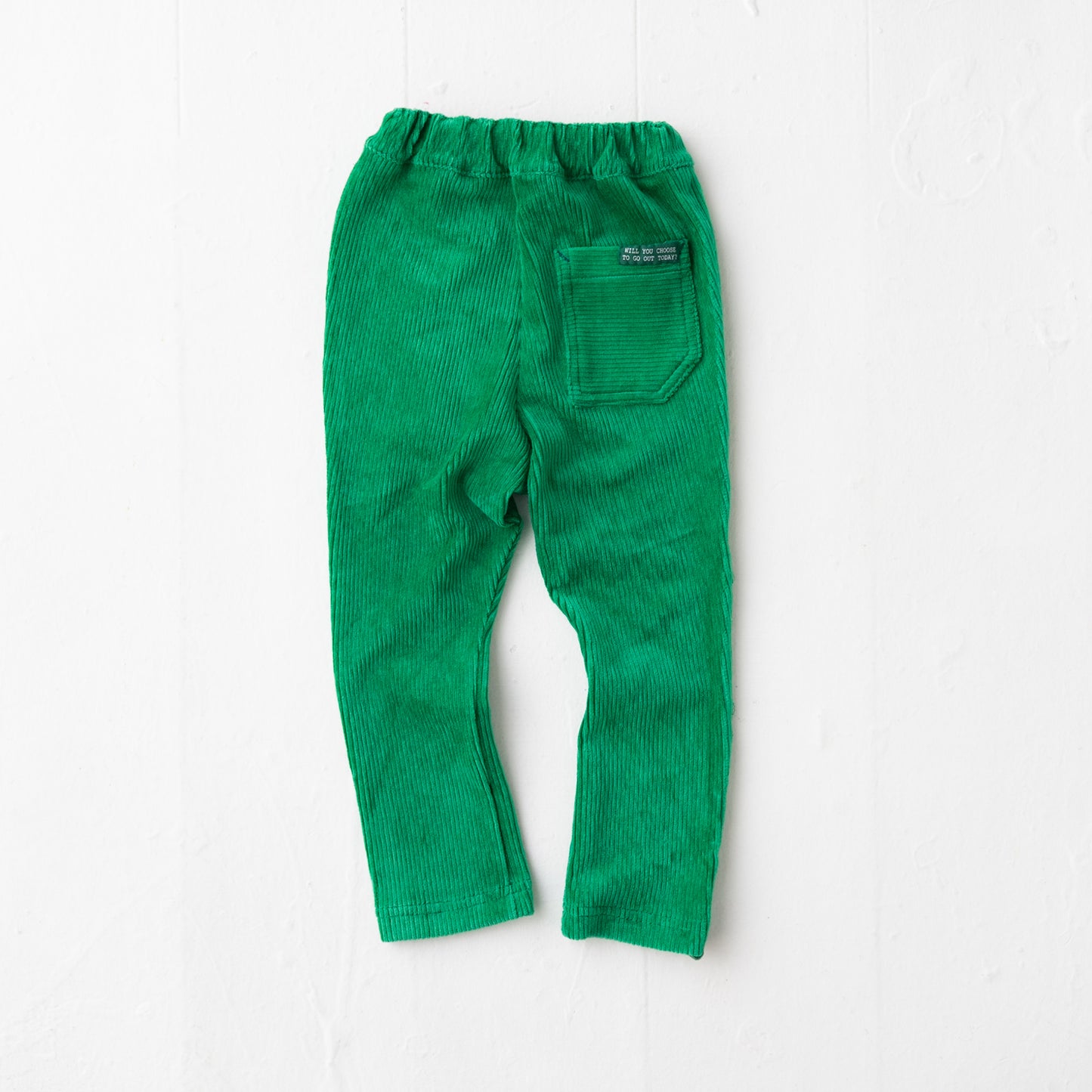 ニットコールパンツ GREEN
