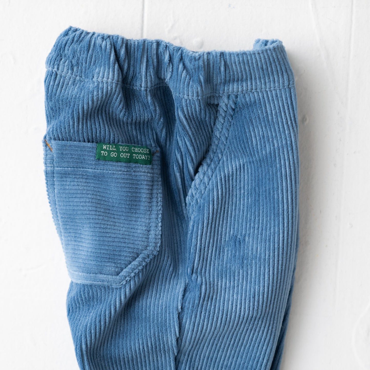 ニットコールパンツ BLUE