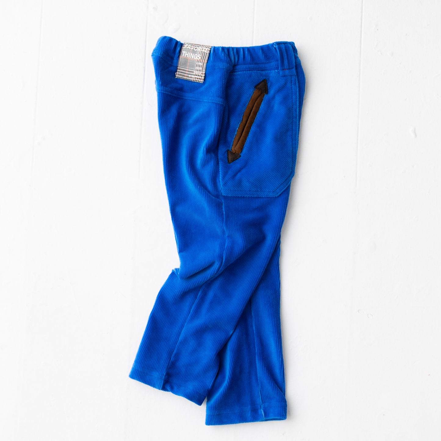 ニットコールパンツ BLUE