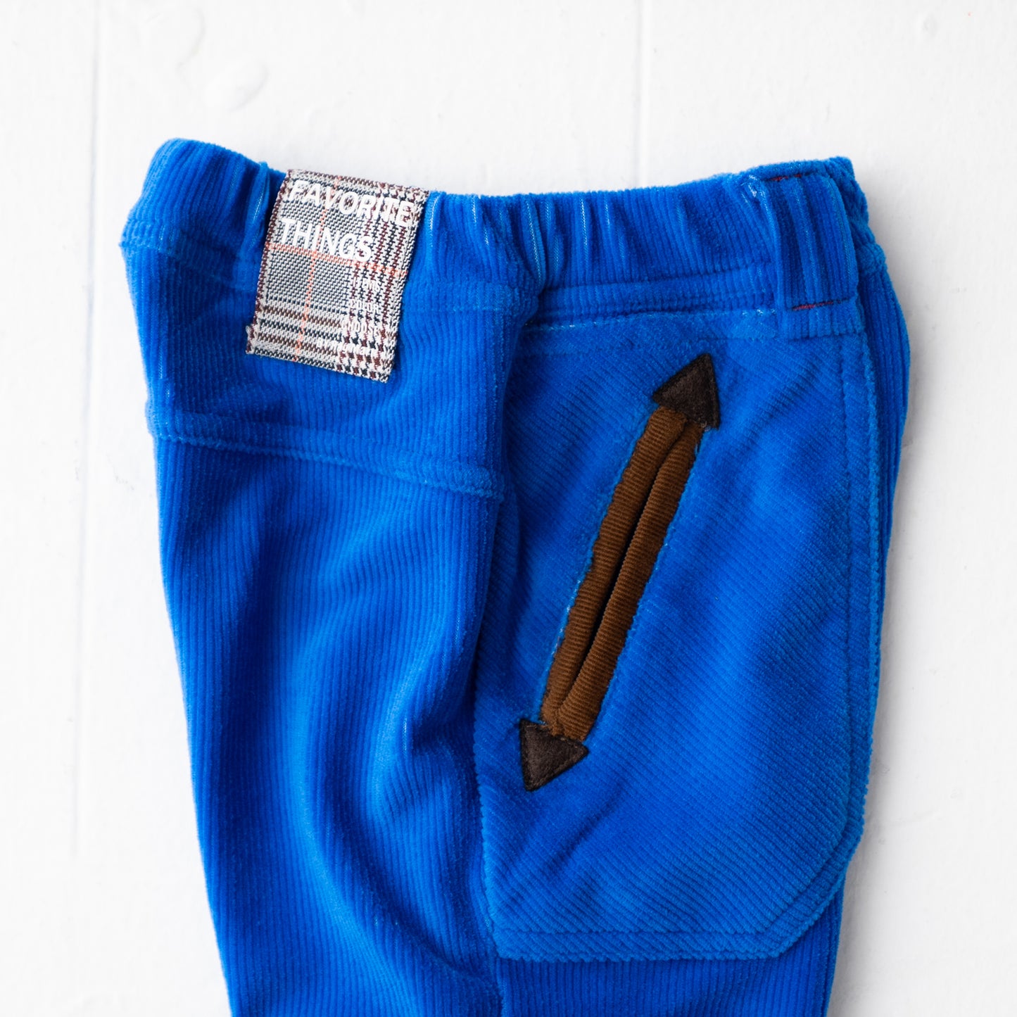 ニットコールパンツ BLUE