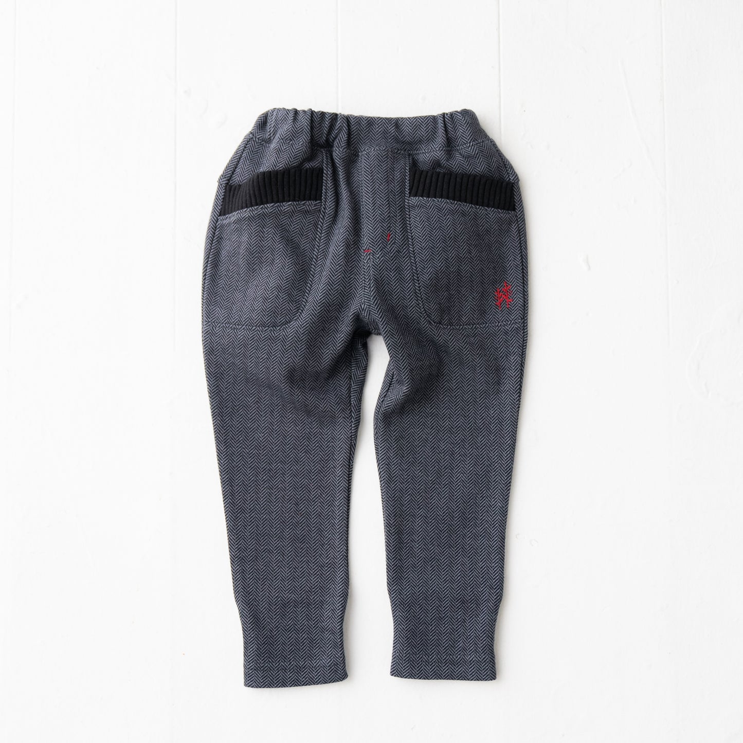 ニットへリンボーンパンツ GRAY