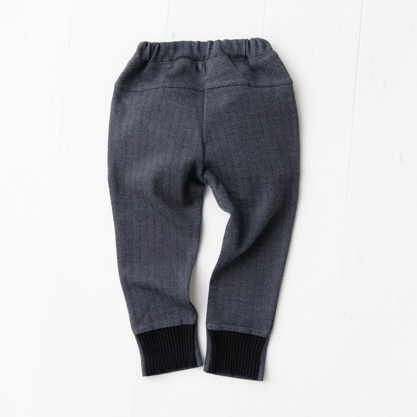 ニットへリンボーンパンツ GRAY