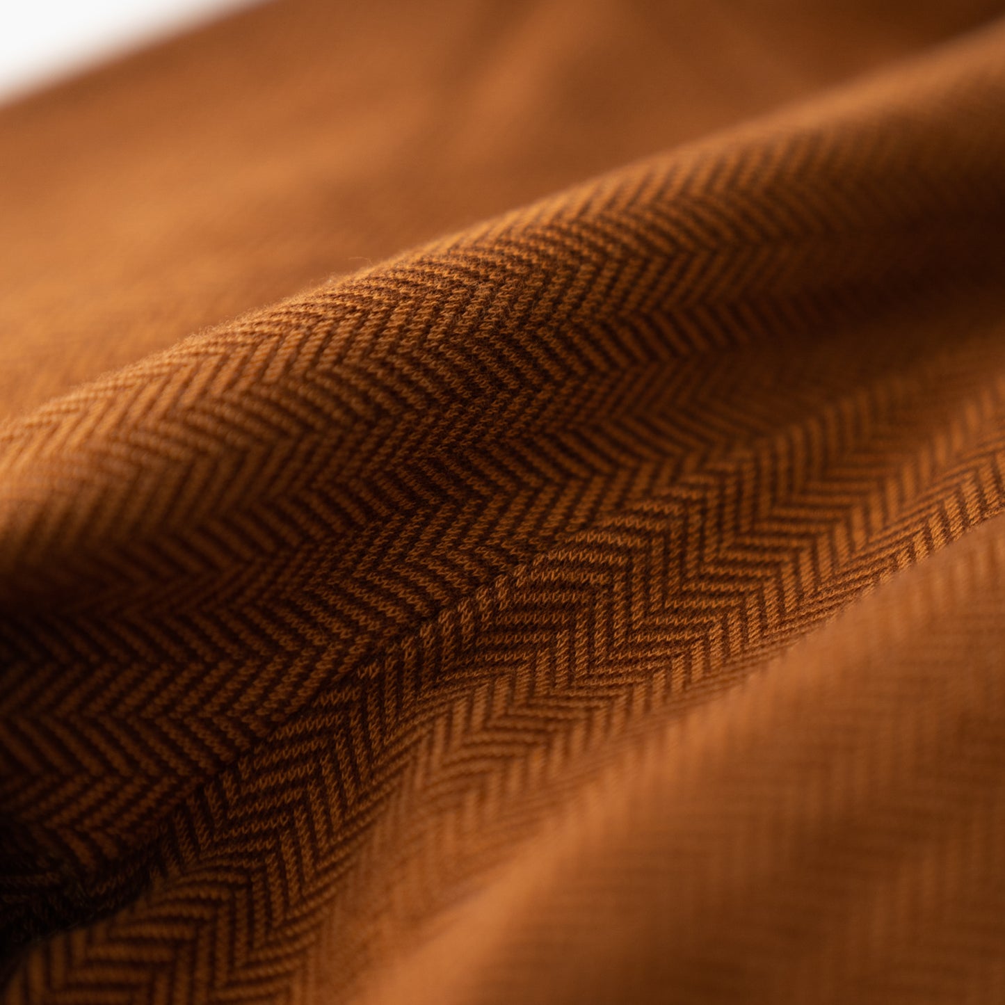 ニットへリンボーンパンツ BROWN