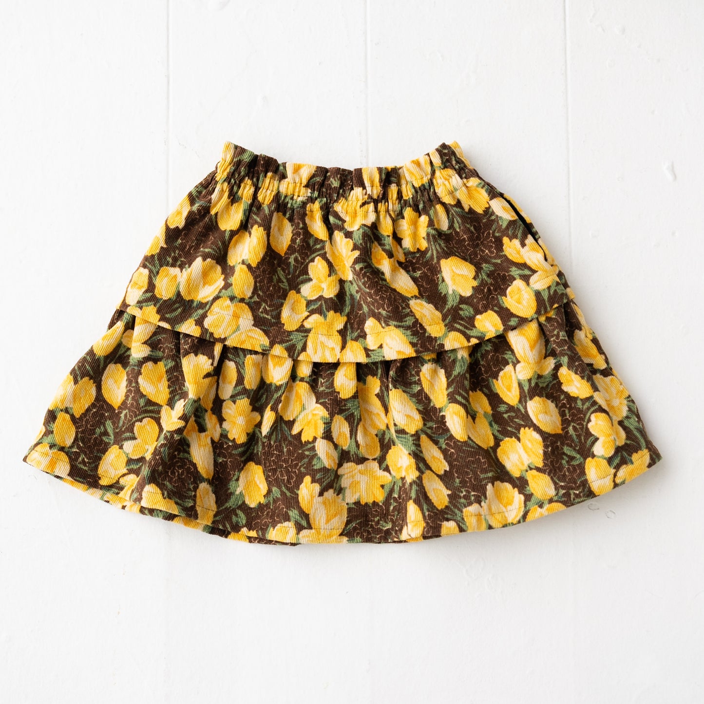 シャツコールギャザースカート YELLOW