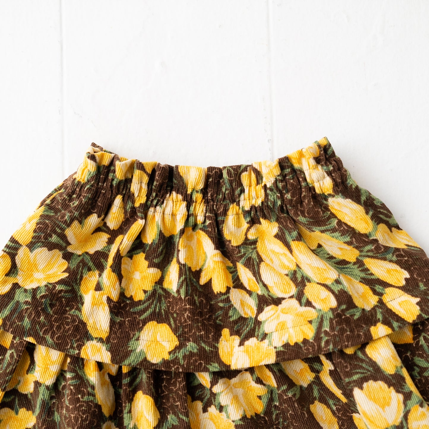 シャツコールギャザースカート YELLOW