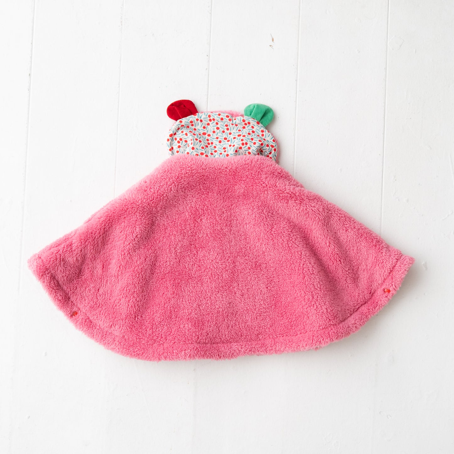 ファーリバーシブルマント PINK
