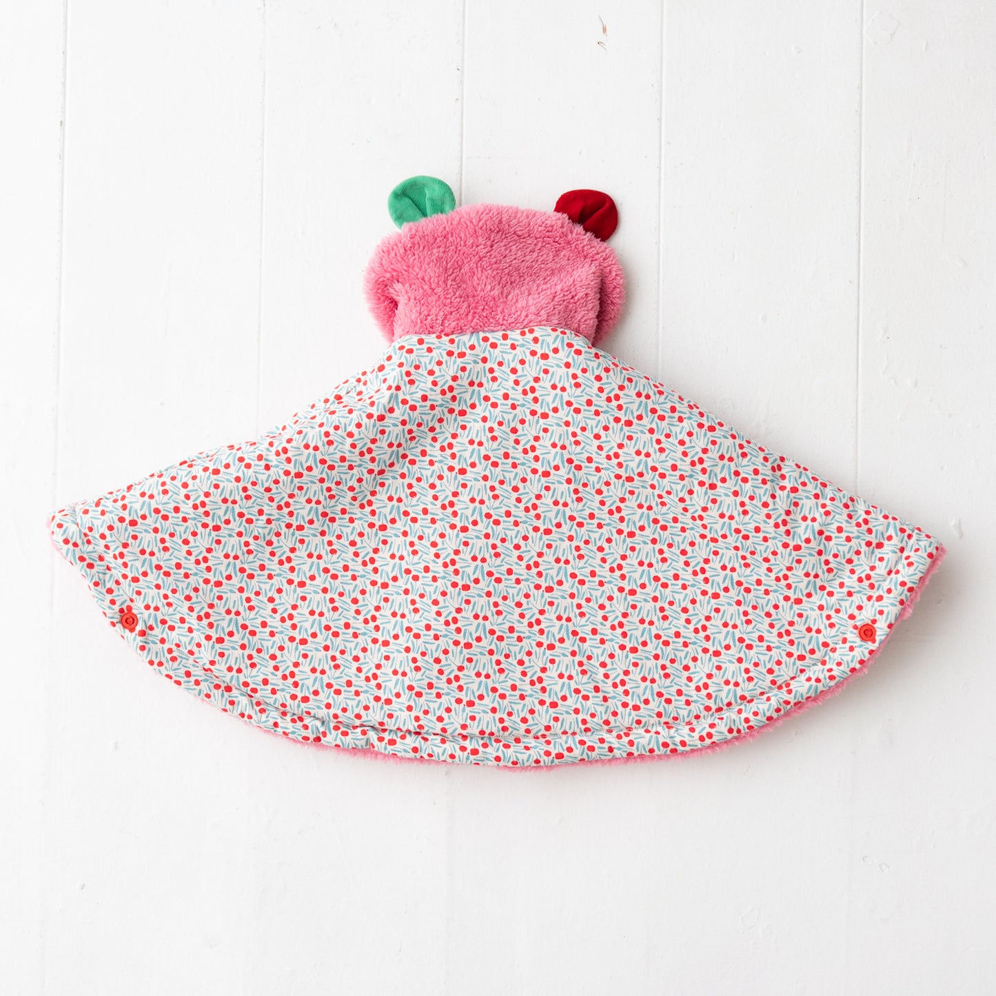 ファーリバーシブルマント PINK