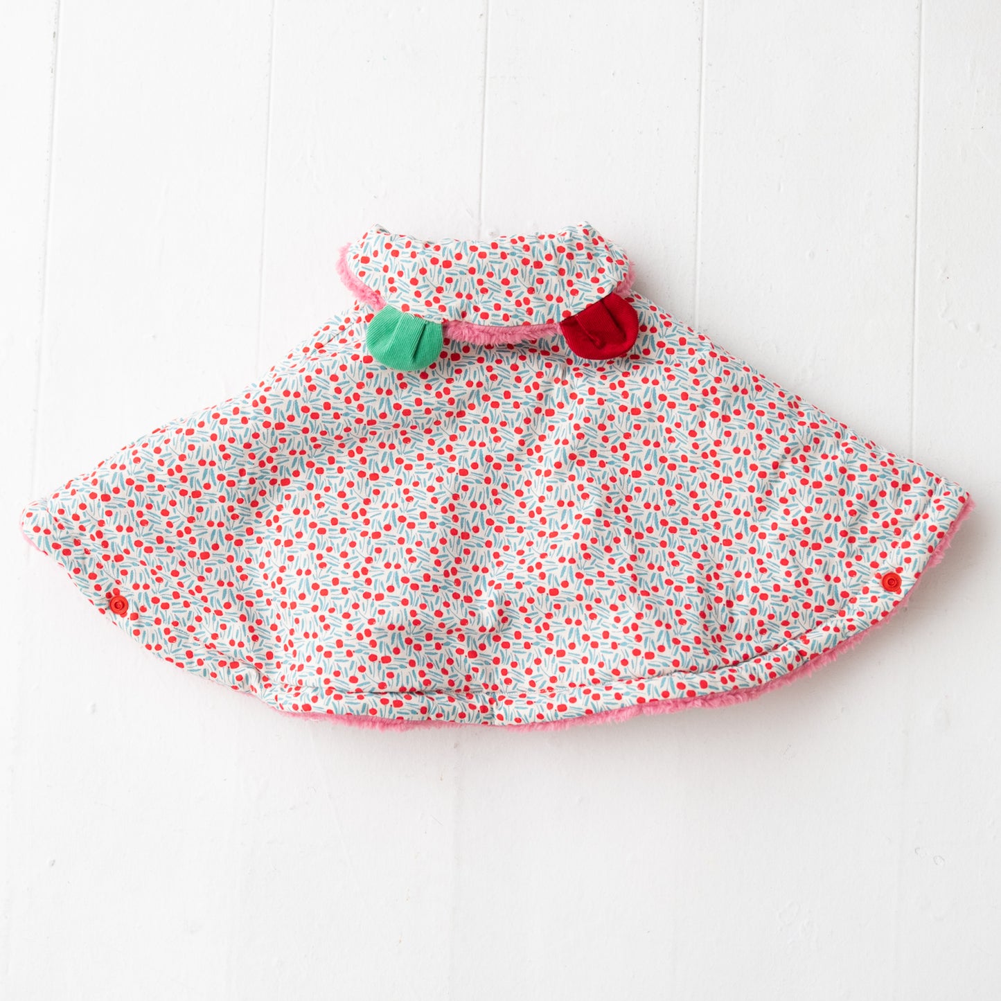 ファーリバーシブルマント PINK