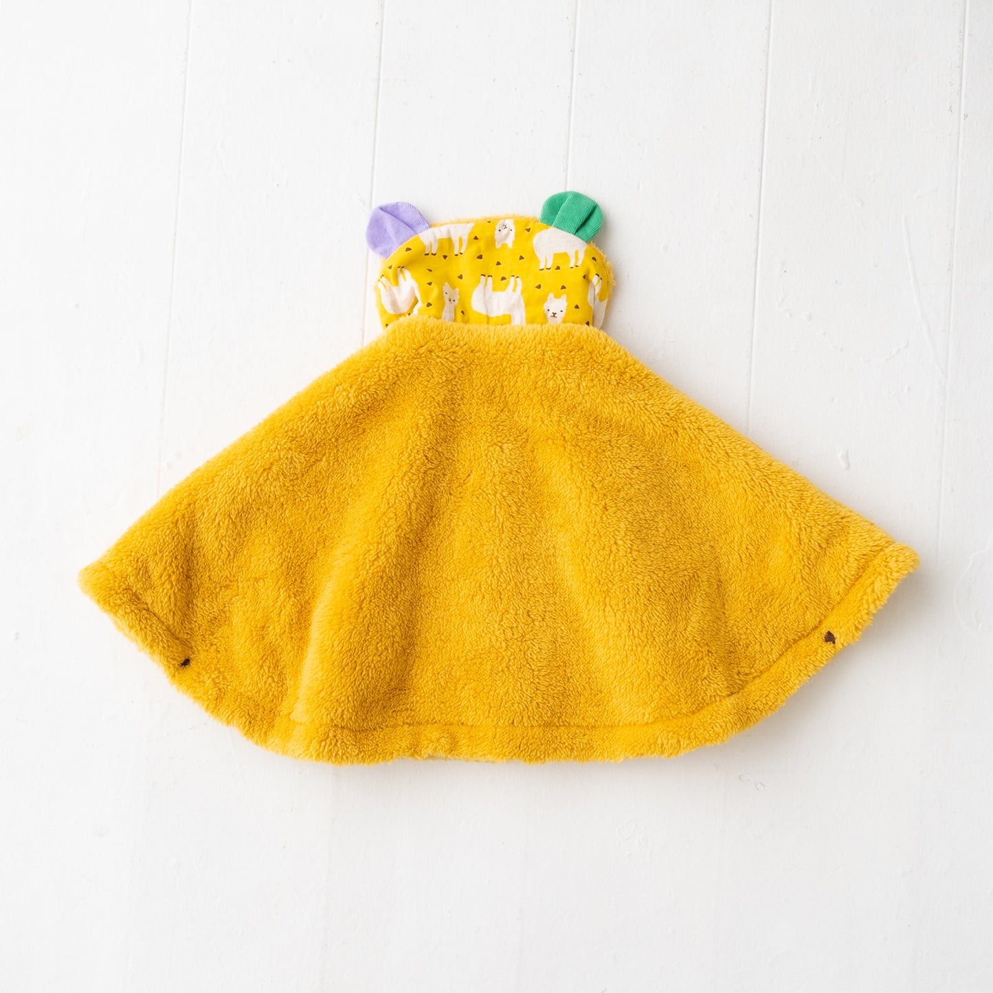 ファーリバーシブルマント YELLOW
