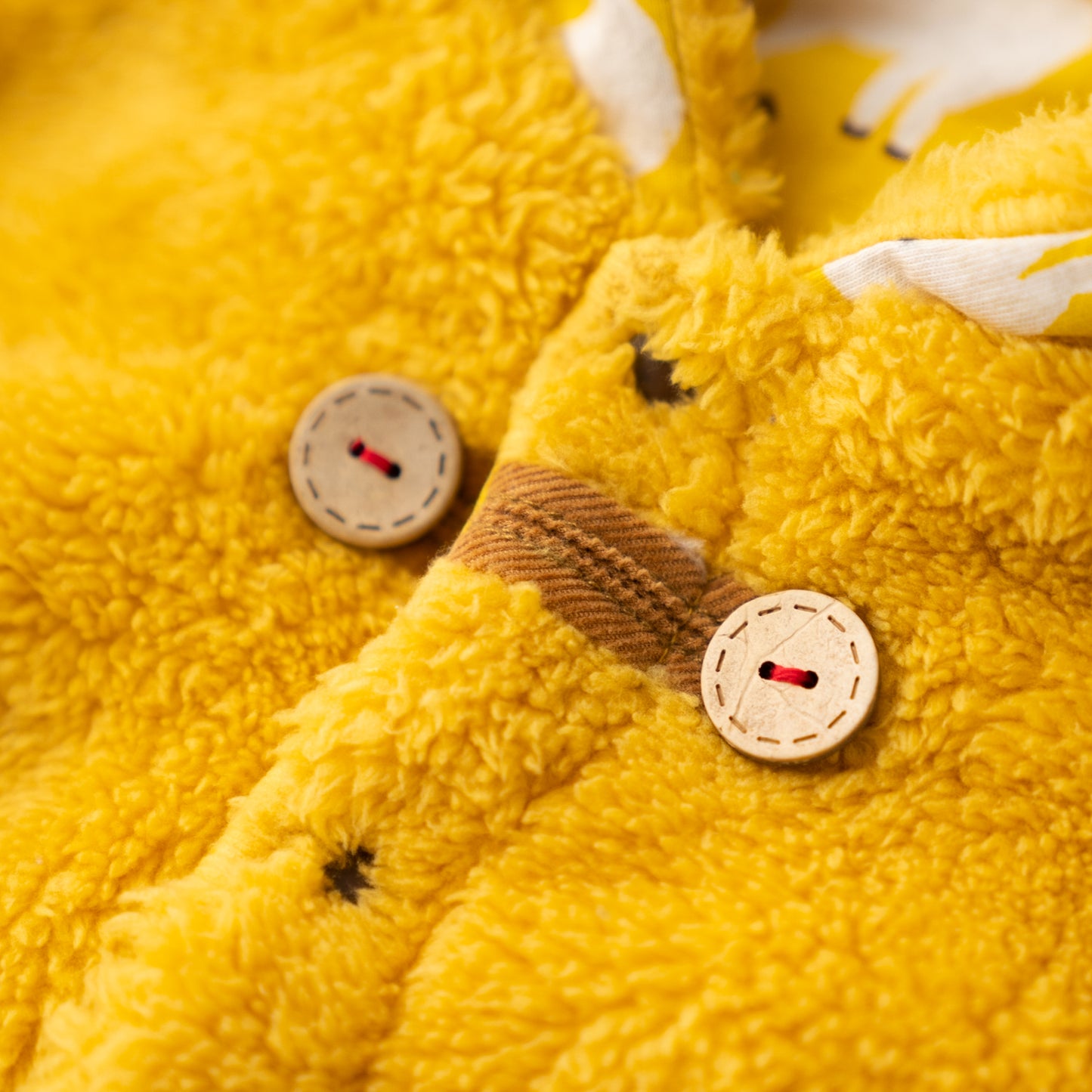 ファーリバーシブルマント YELLOW