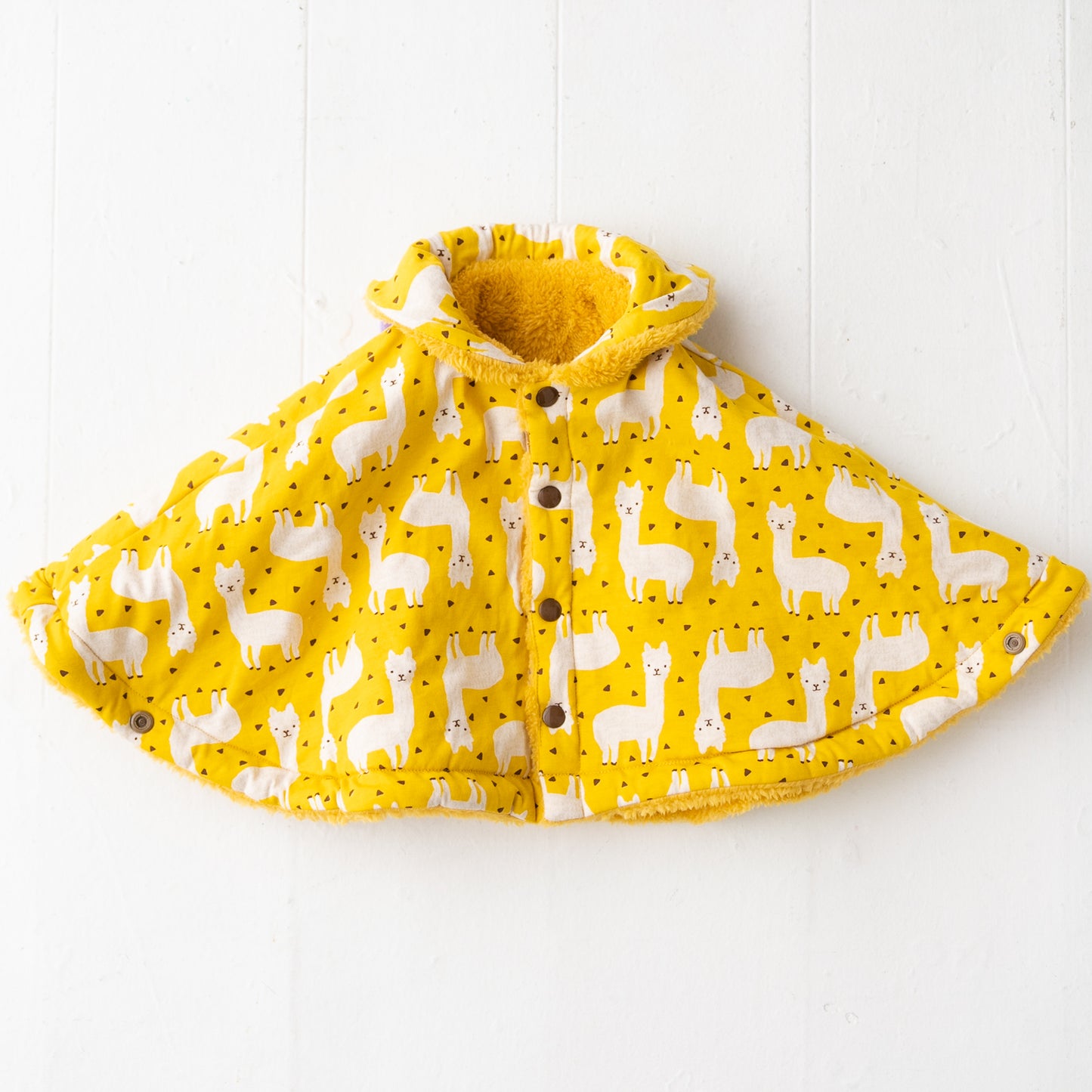 ファーリバーシブルマント YELLOW