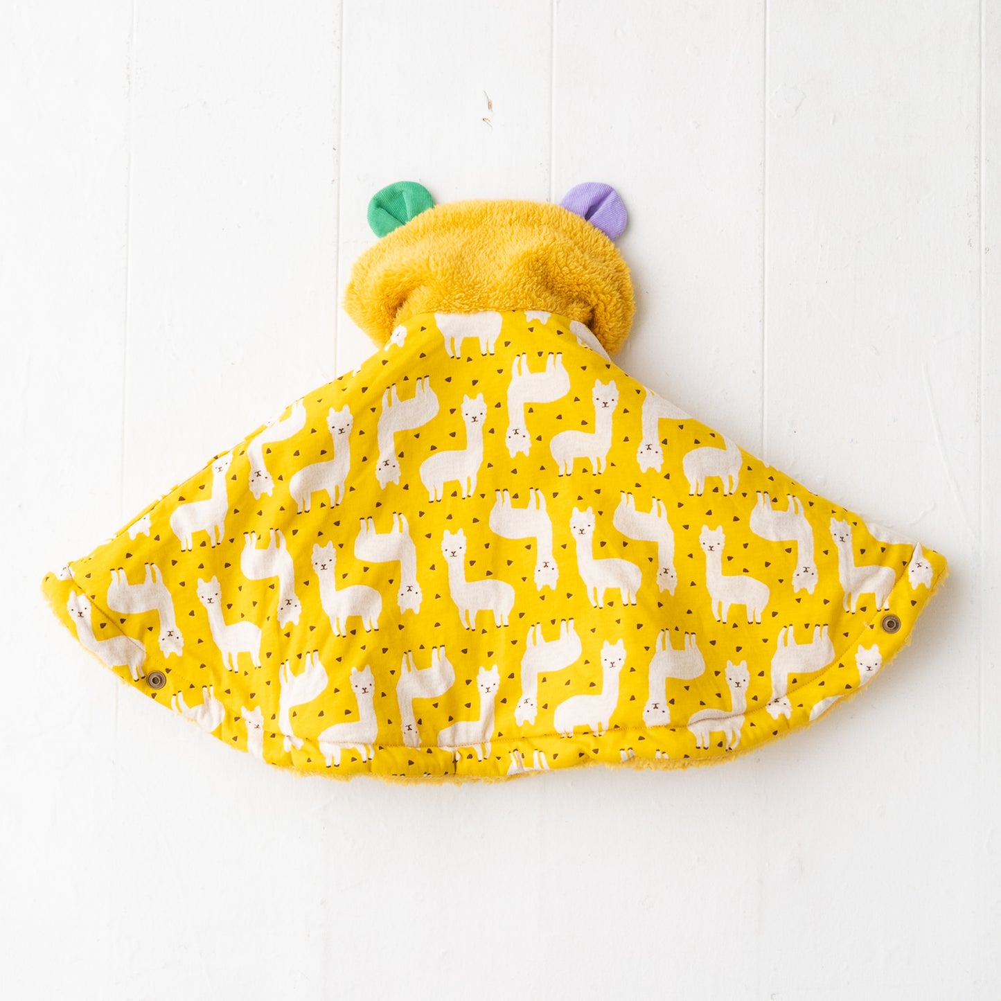 ファーリバーシブルマント YELLOW