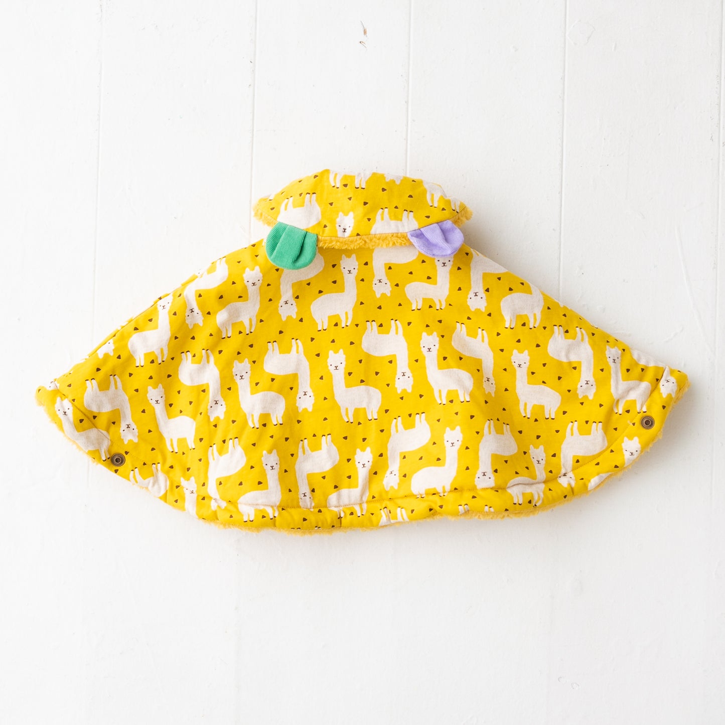 ファーリバーシブルマント YELLOW