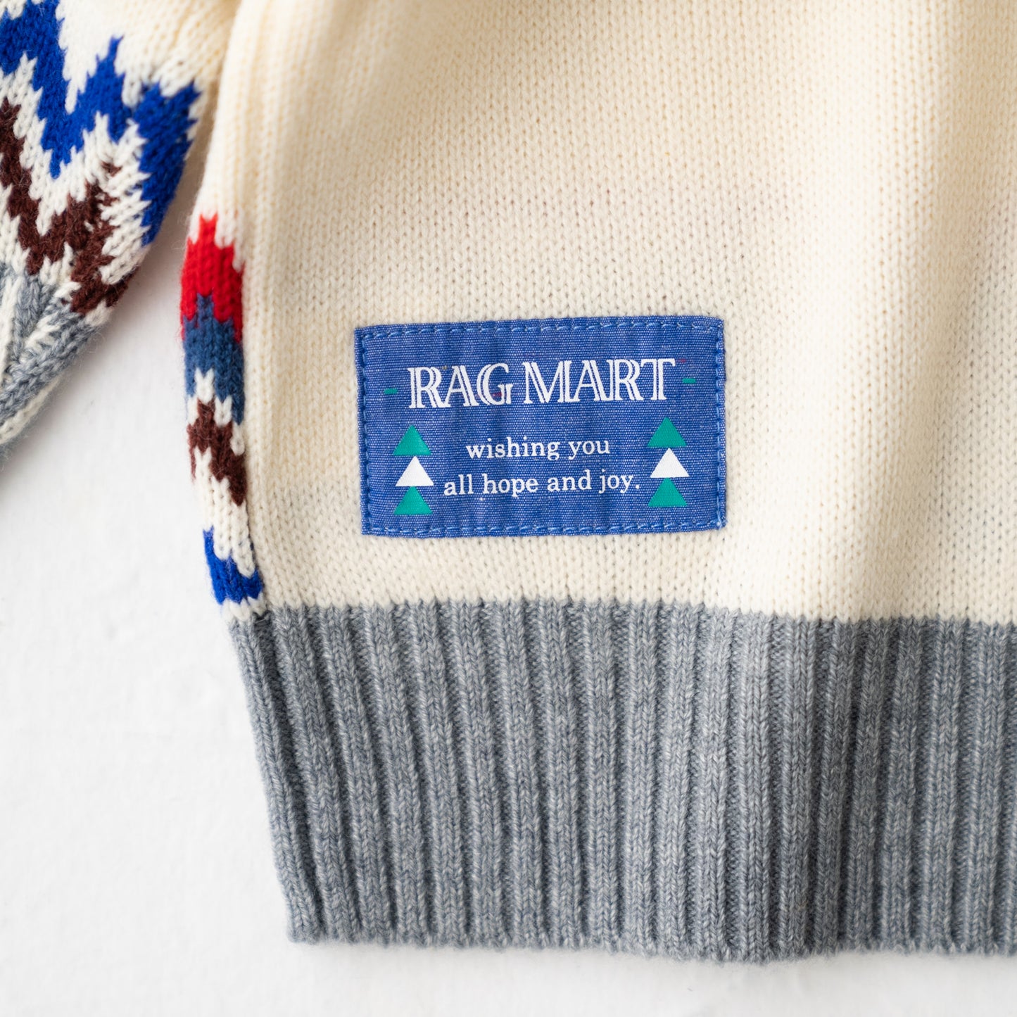ノルディックニット OFF-WHITE