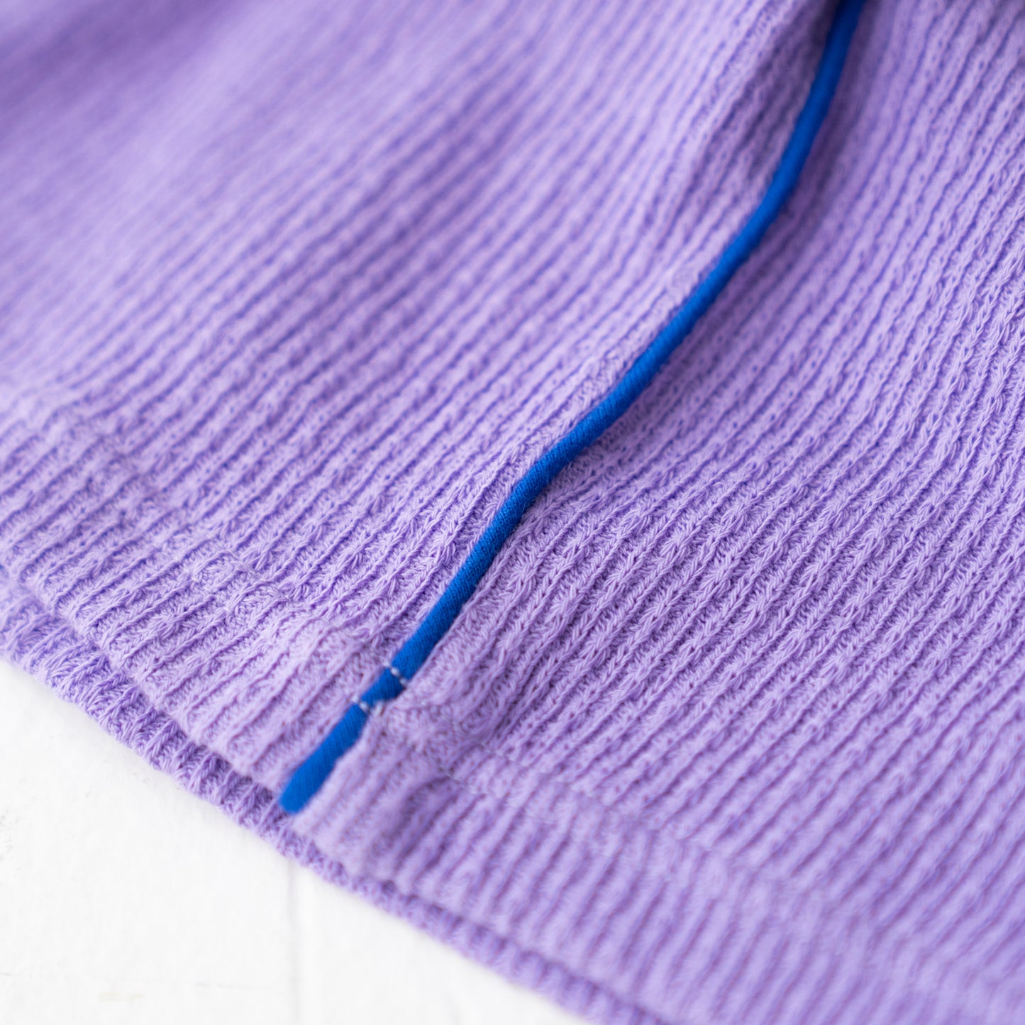 ジャガードリブTシャツ PURPLE
