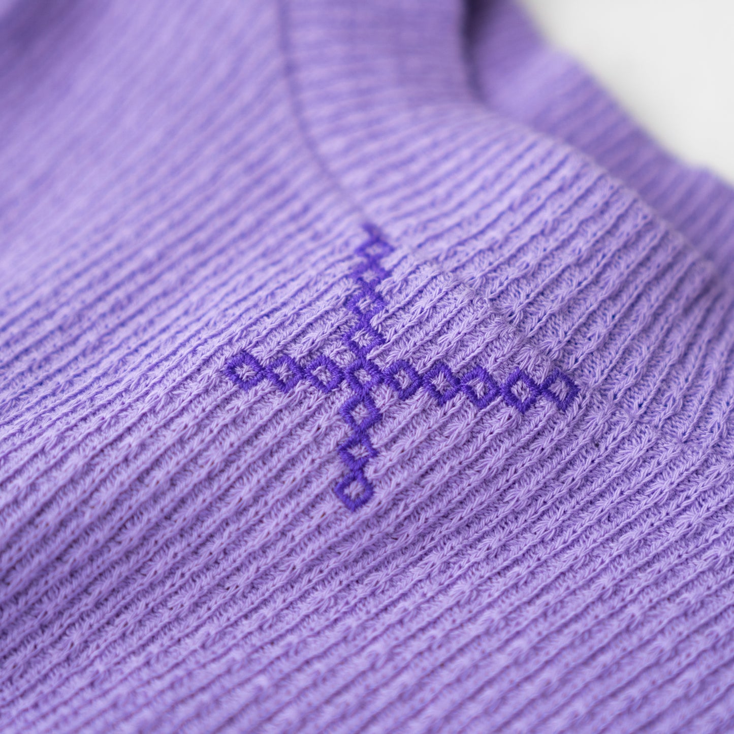 ジャガードリブTシャツ PURPLE