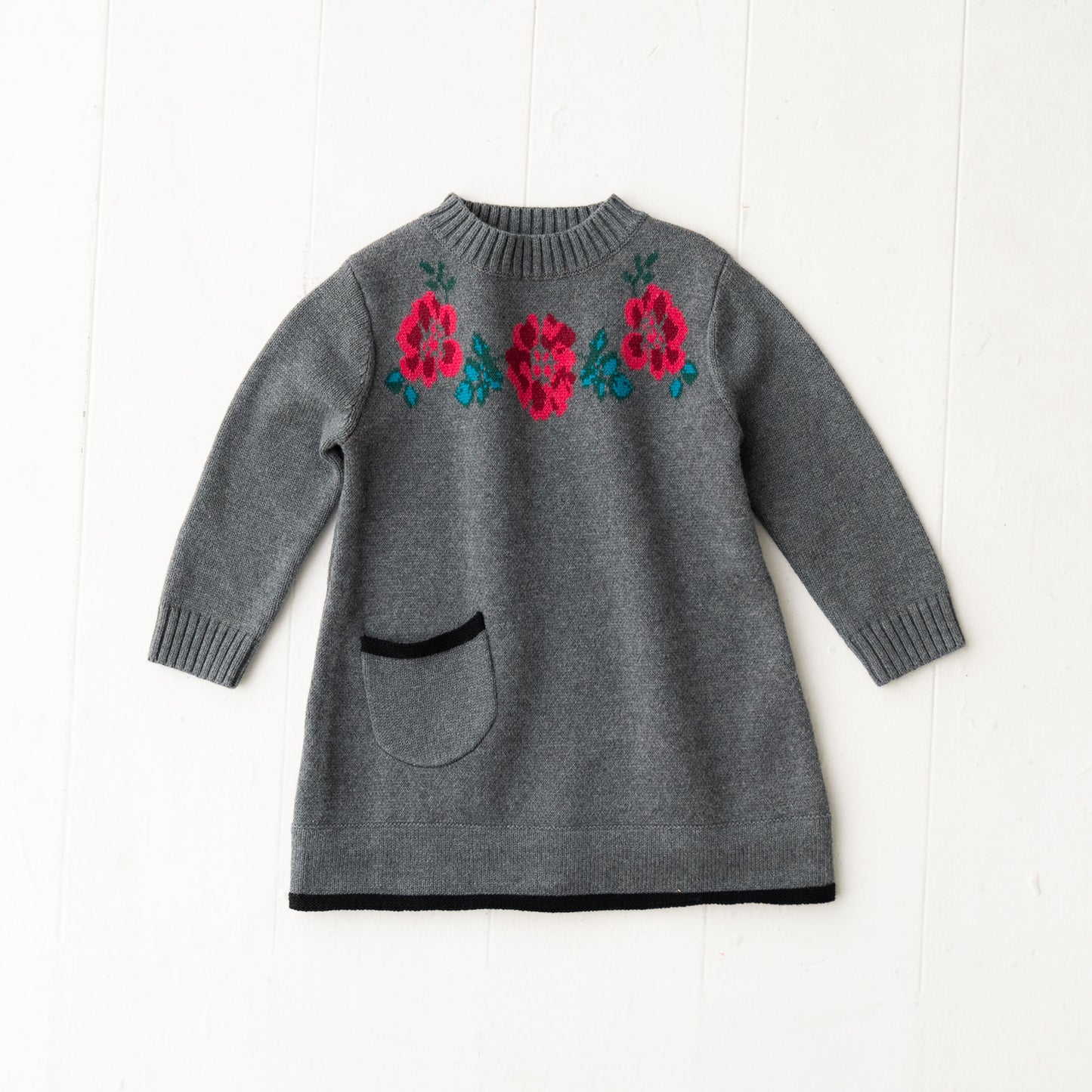 ニットワンピース GREY