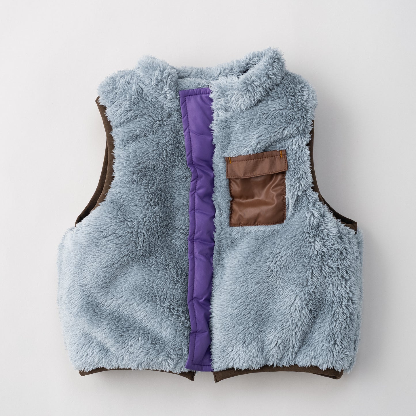リバーシブルナイロンベスト PURPLE