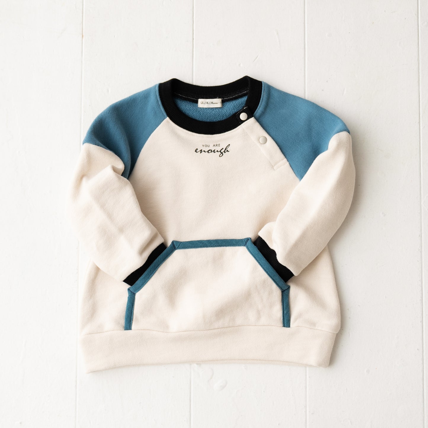 裏毛切り替えトレーナー OFF-WHITE