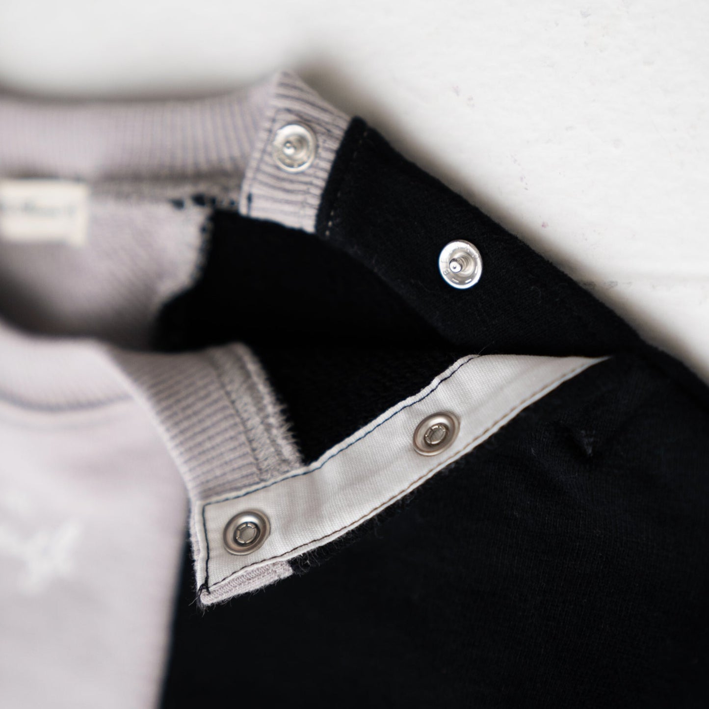 裏毛パッチワークワンピース GREY