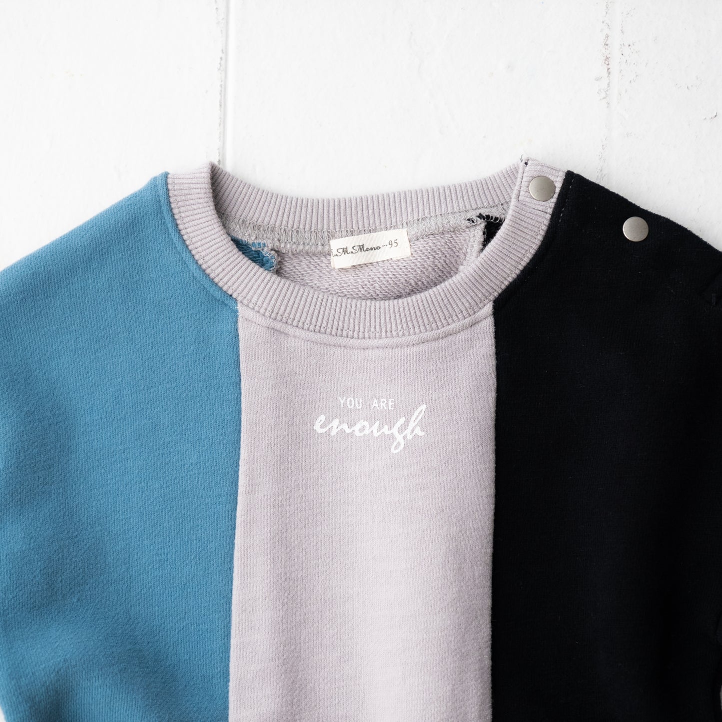 裏毛パッチワークワンピース GREY