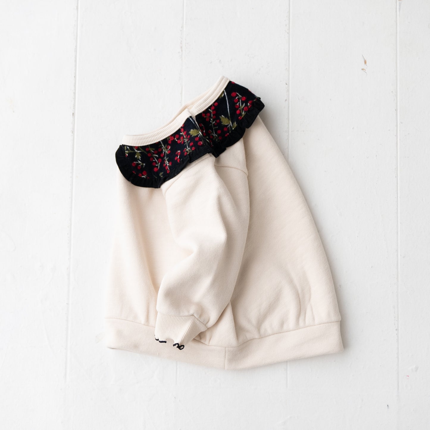 裏毛フェイクカラートレーナー OFF-WHITE
