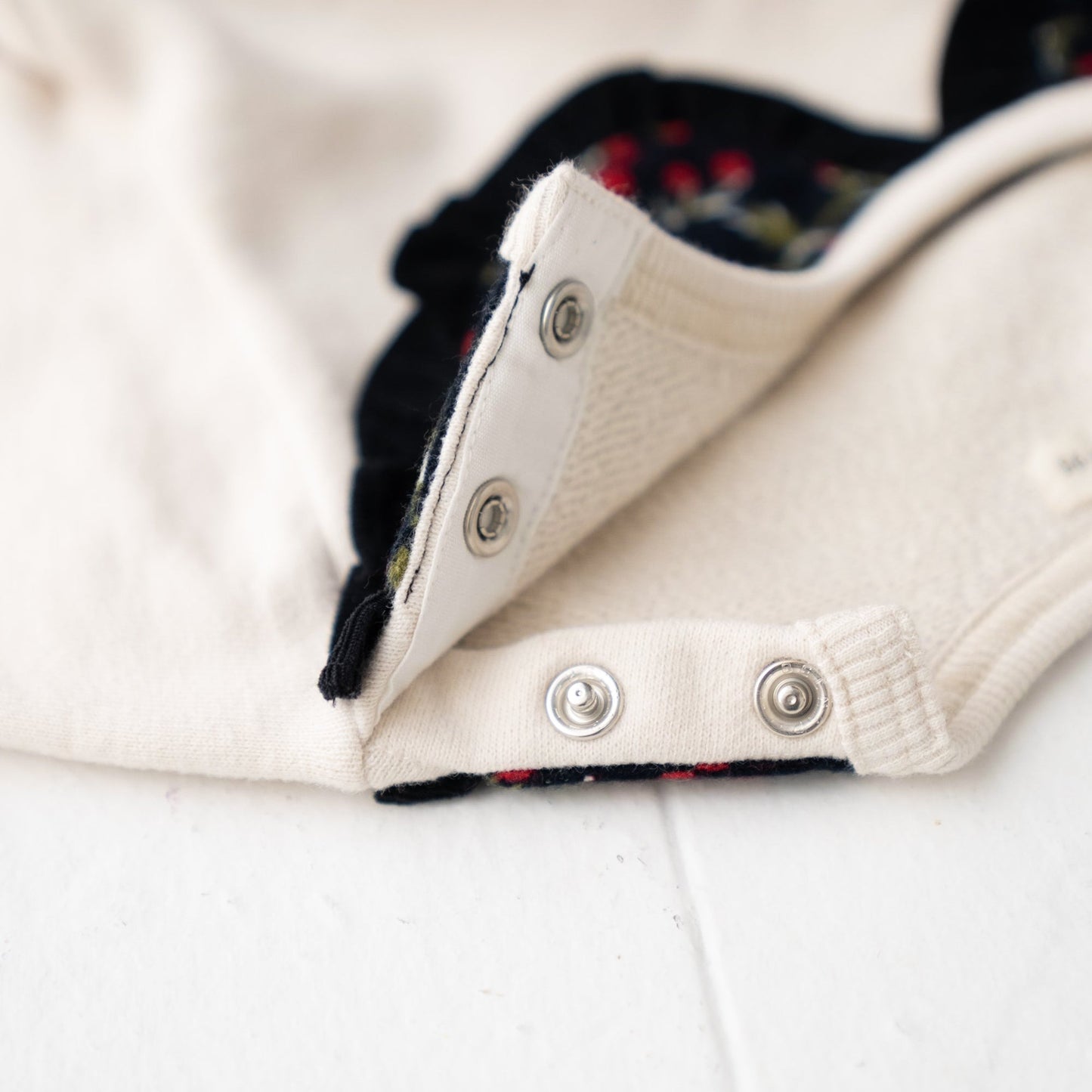 裏毛フェイクカラートレーナー OFF-WHITE