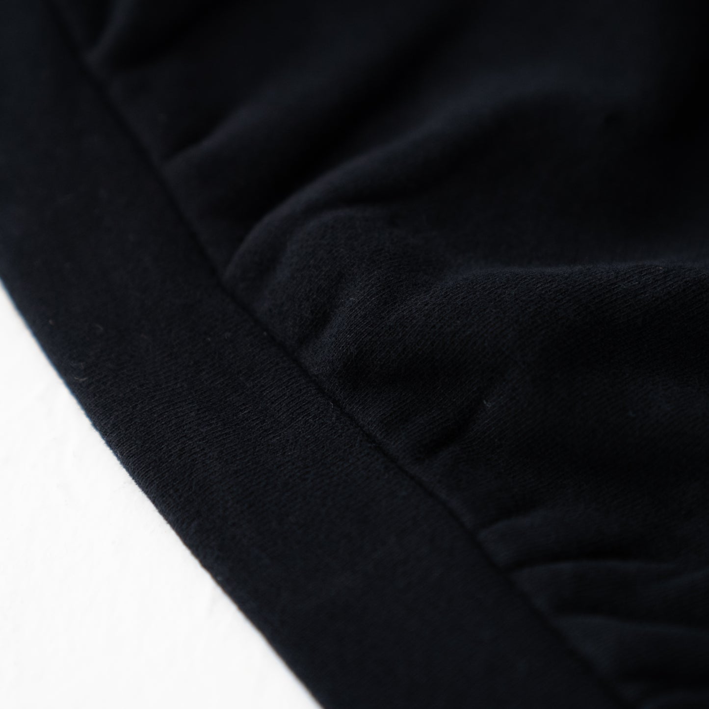 裏毛フェイクカラートレーナー BLACK