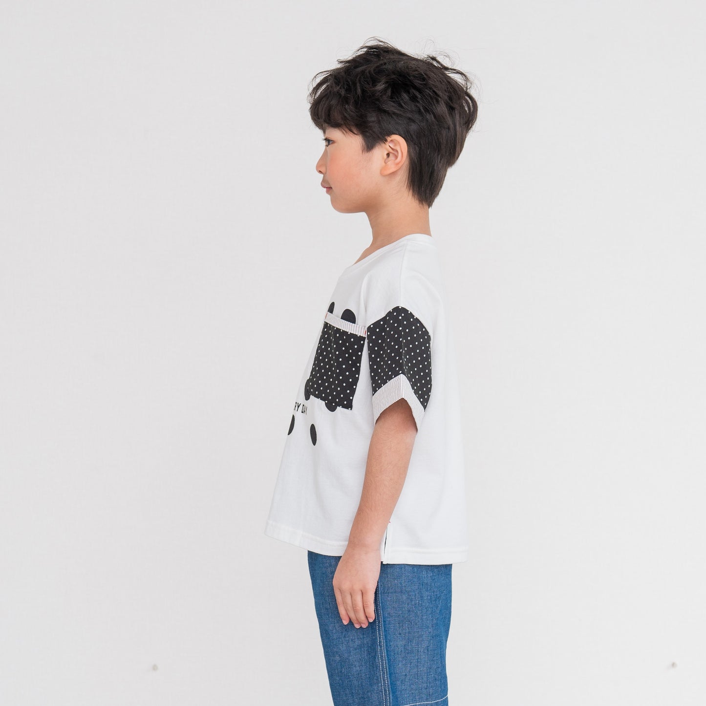 胸ポケットワイドTシャツ OFF-WHITE