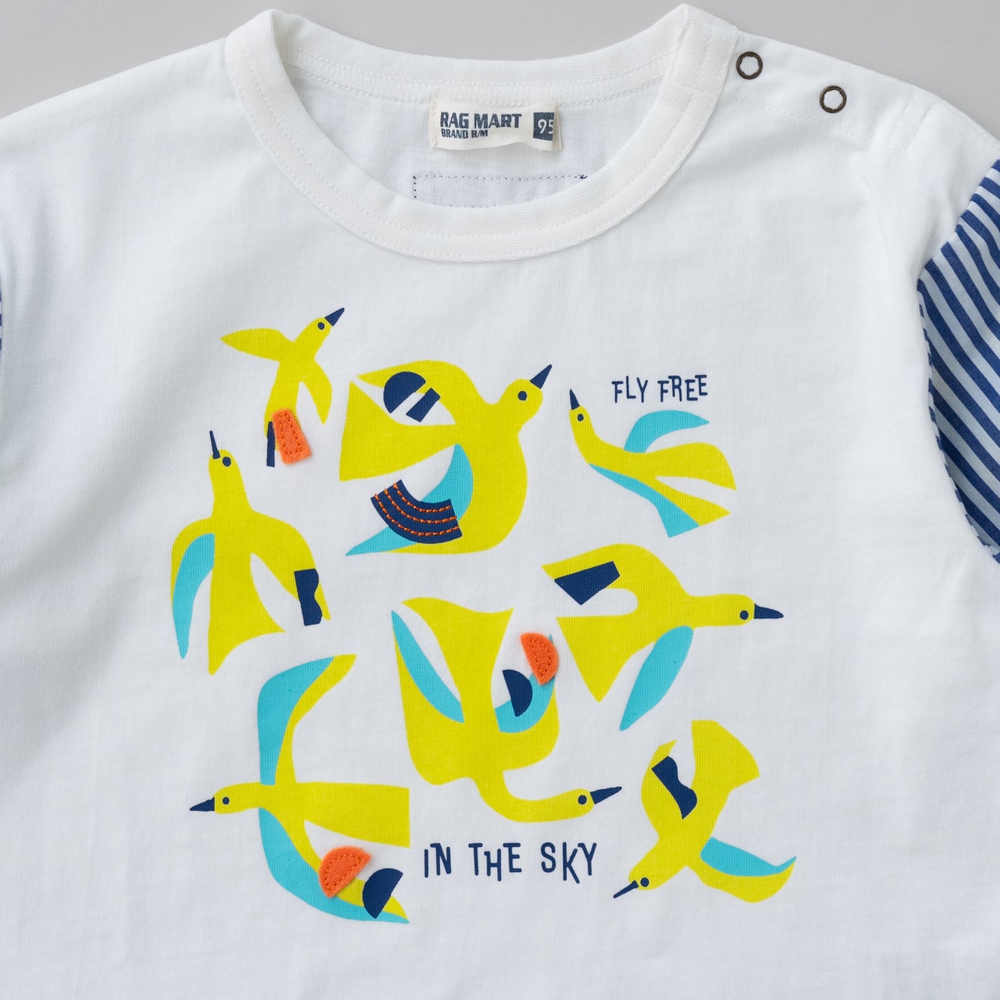 切り替えスリーブTシャツ OFF-WHITE