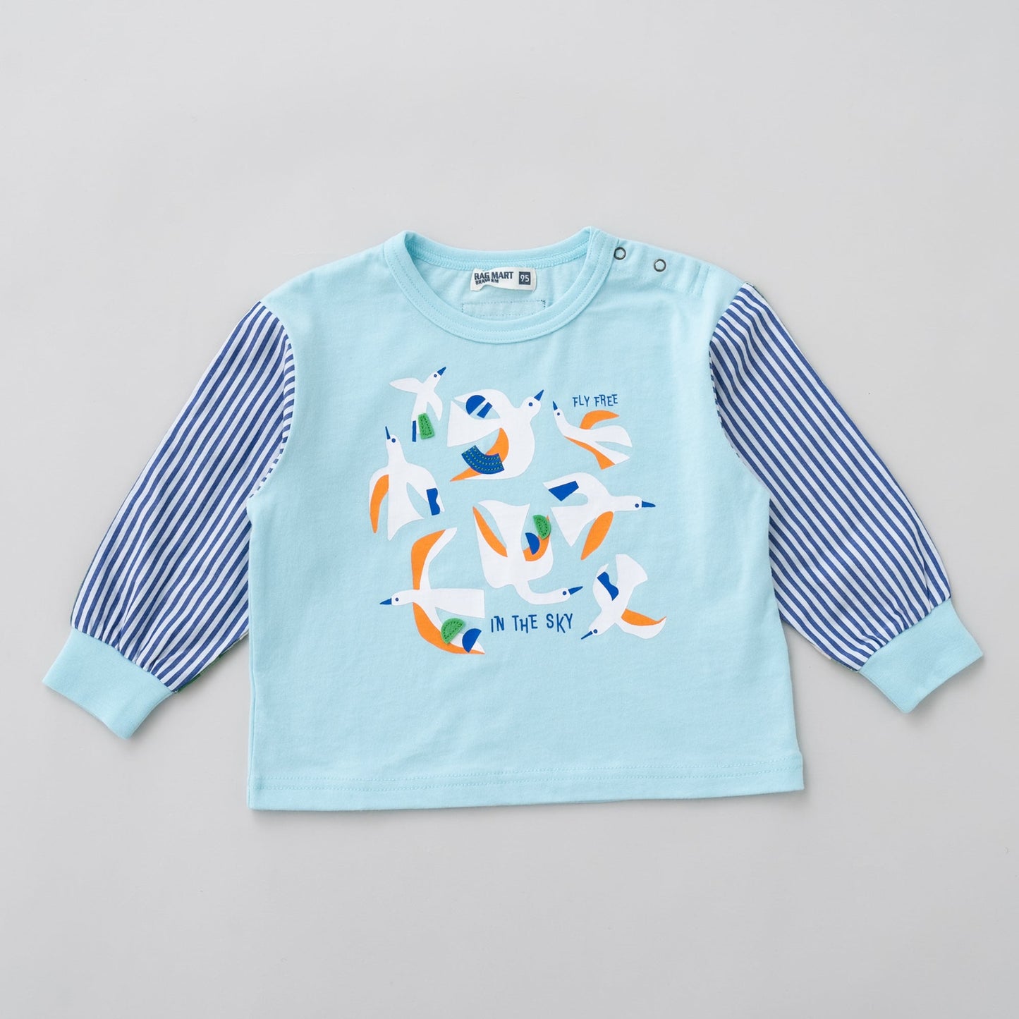 切り替えスリーブTシャツ SAXE
