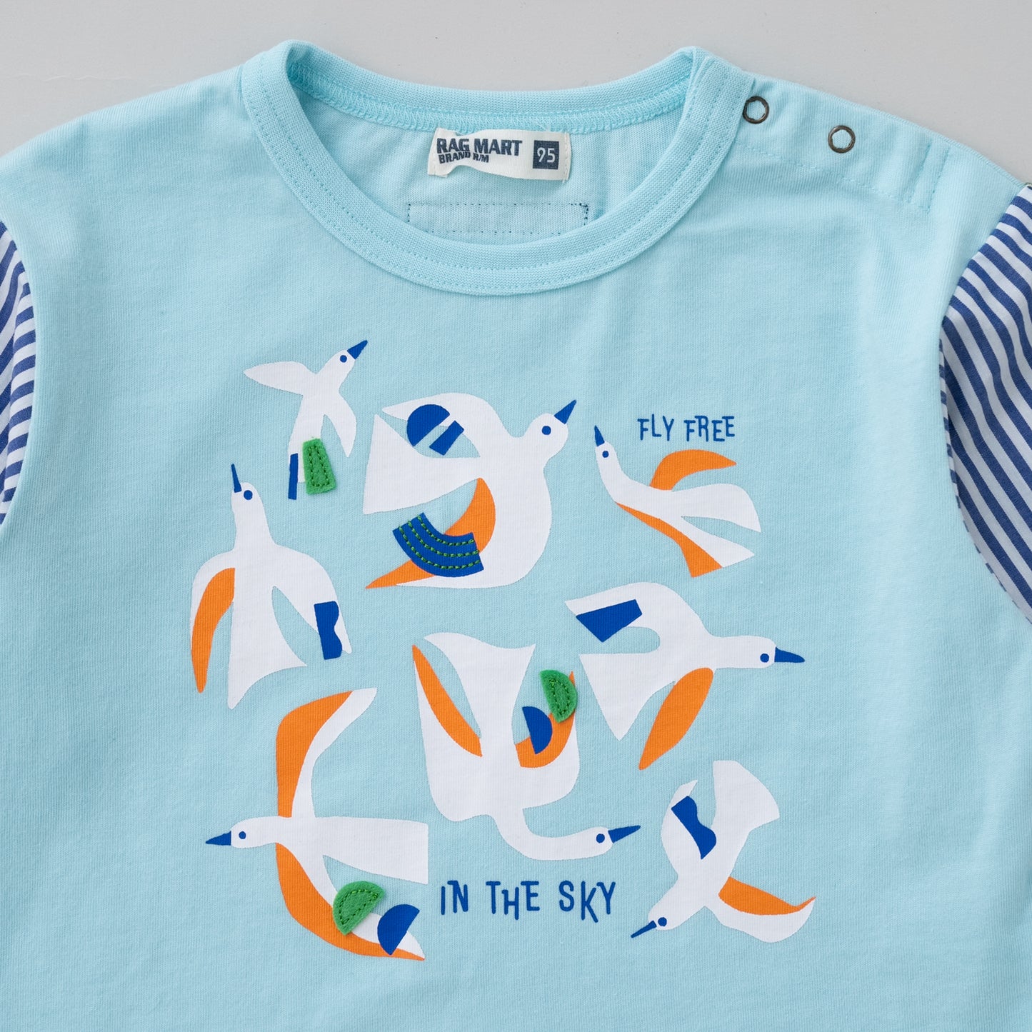 切り替えスリーブTシャツ SAXE