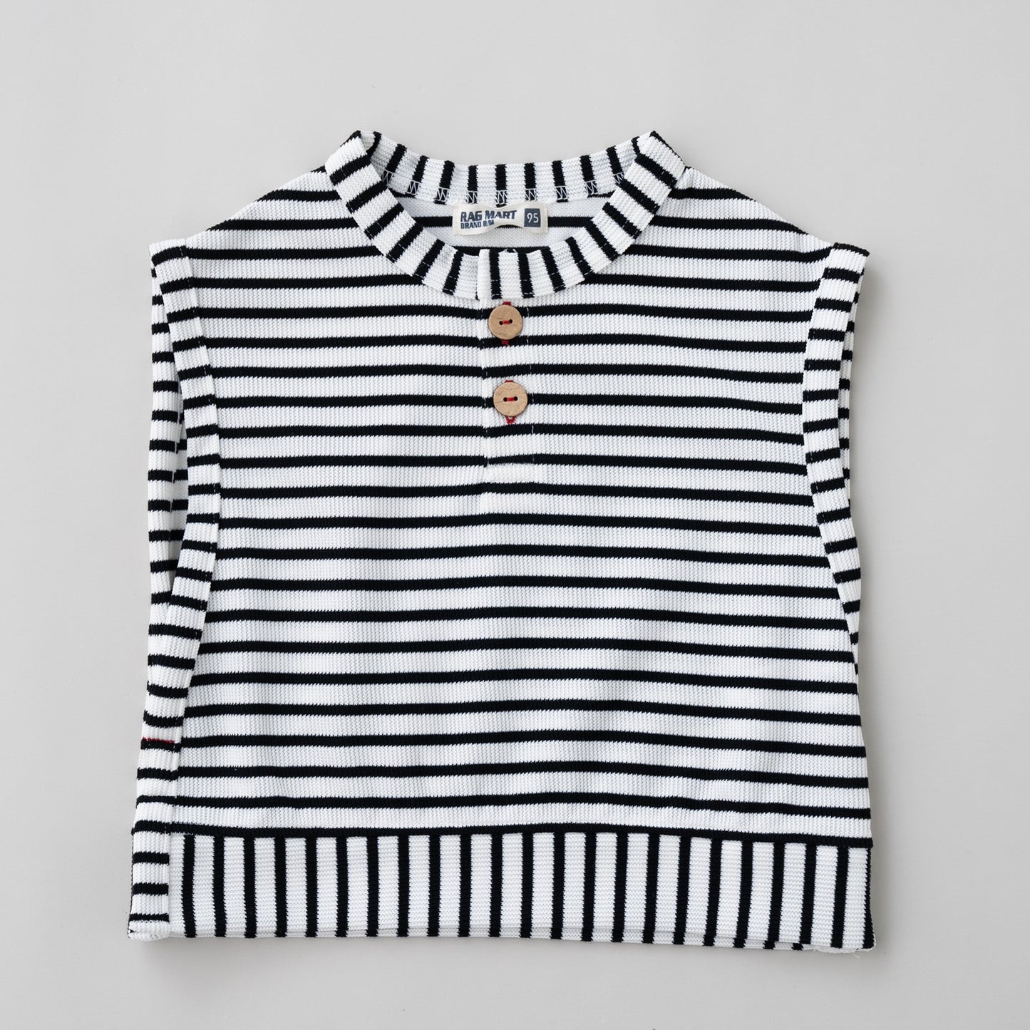 ロンT&ボーダーベストセット OFF-WHITE