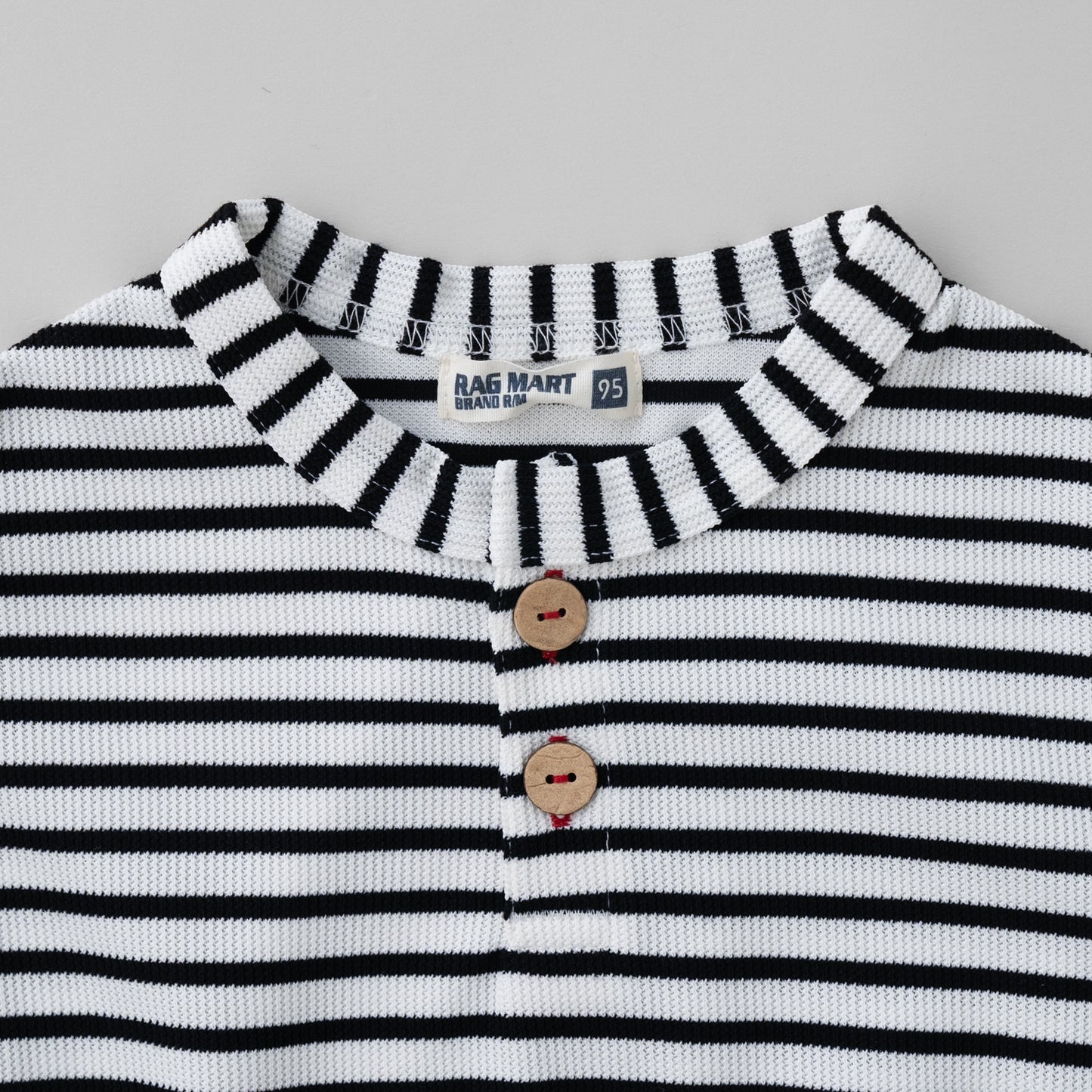 ロンT&ボーダーベストセット OFF-WHITE