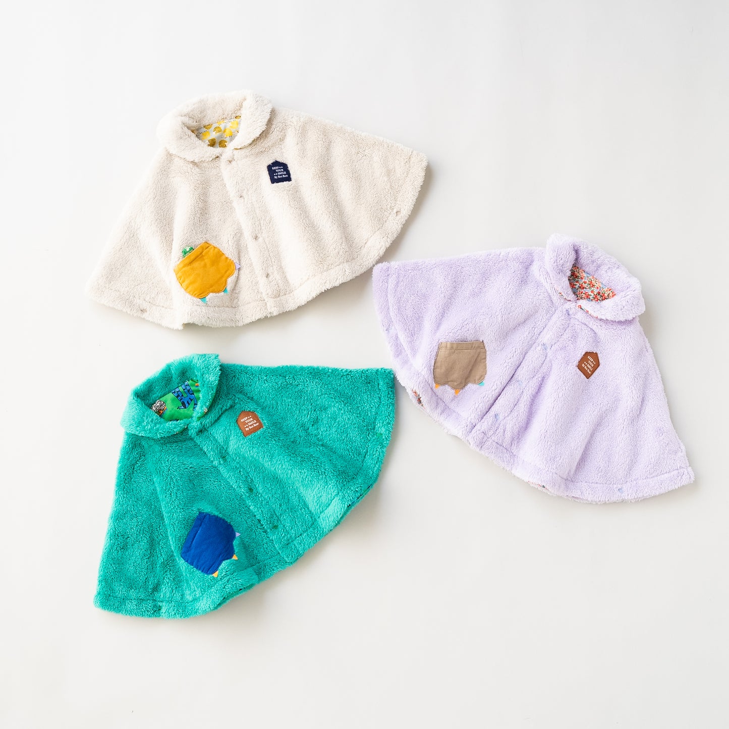 リバーシブルマント 【はりねずみ】 BEIGE