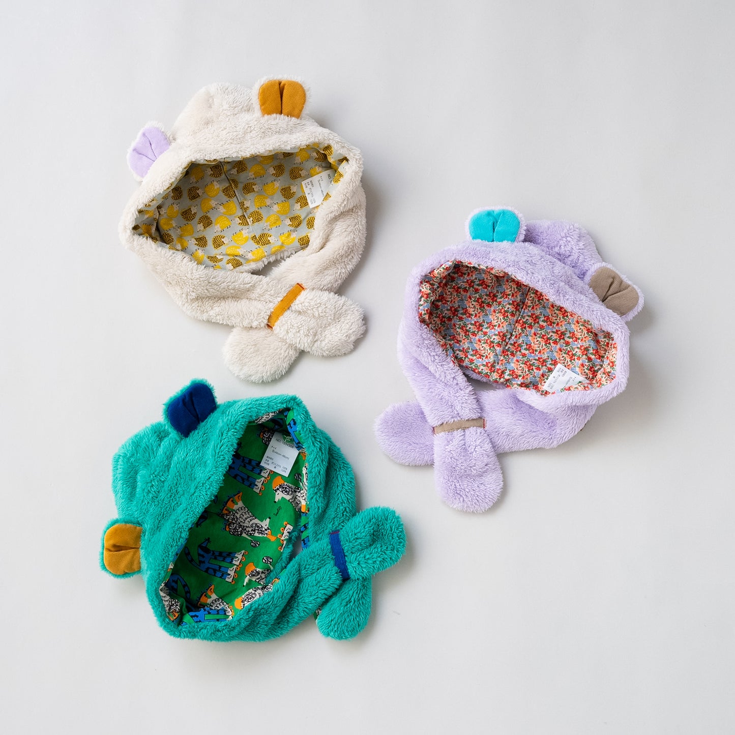 耳付きファー帽子 PURPLE