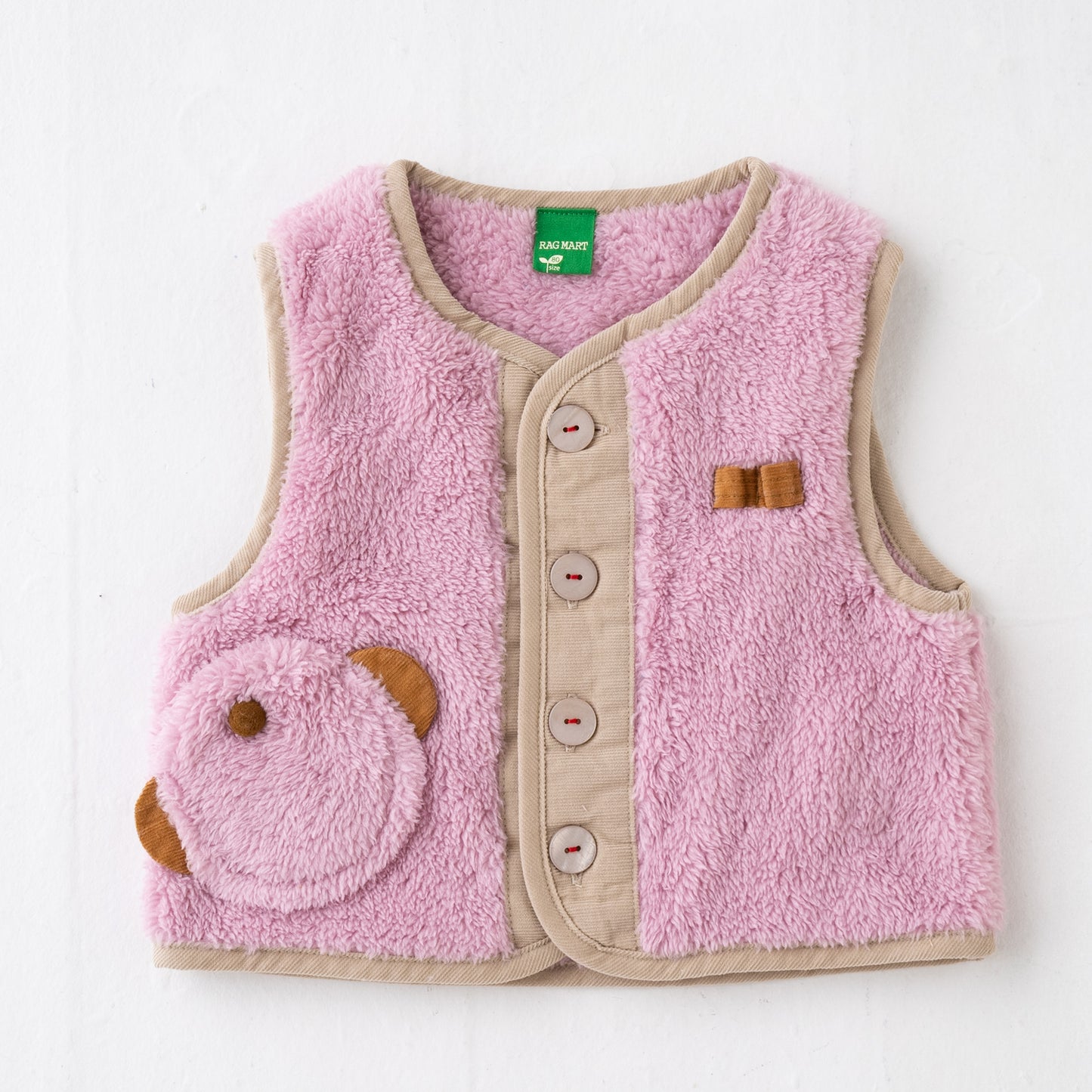 ファーベビーベスト PINK